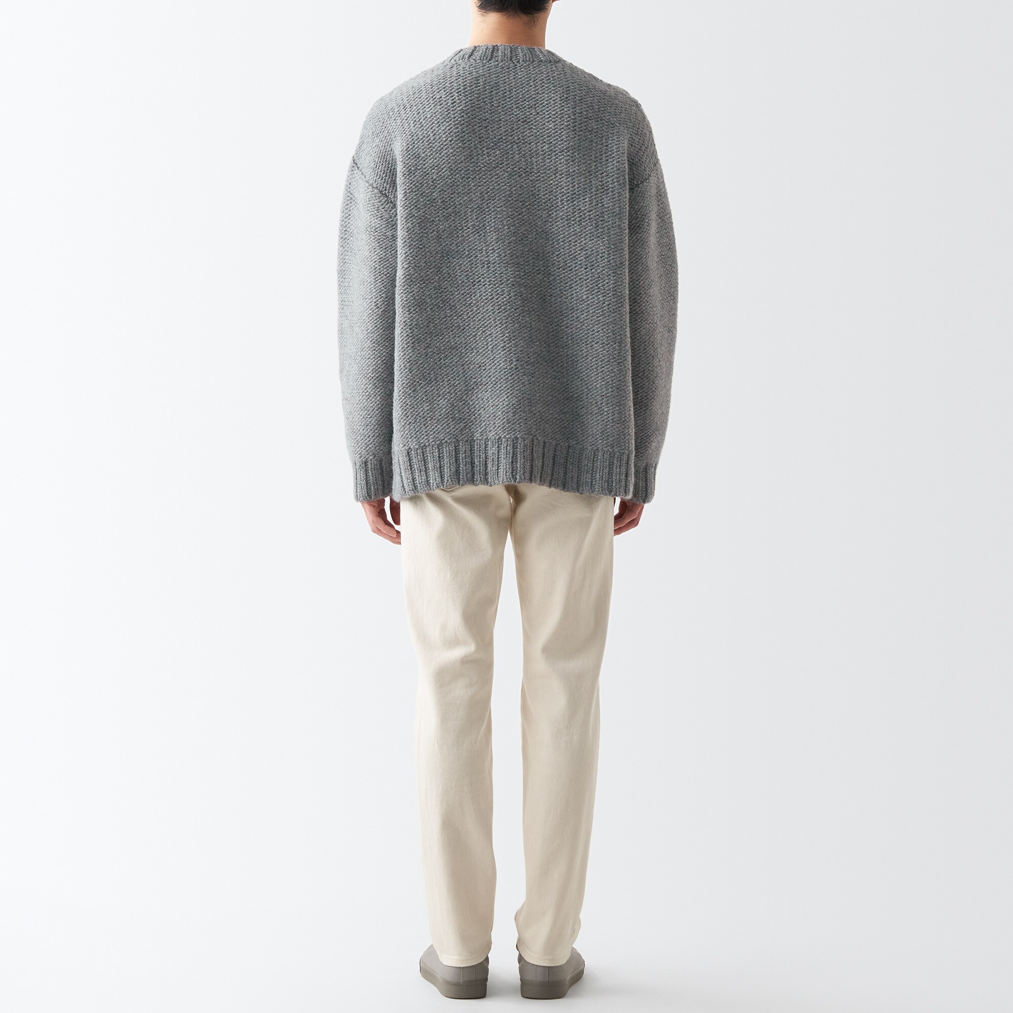 手編みニットアラン柄セーター