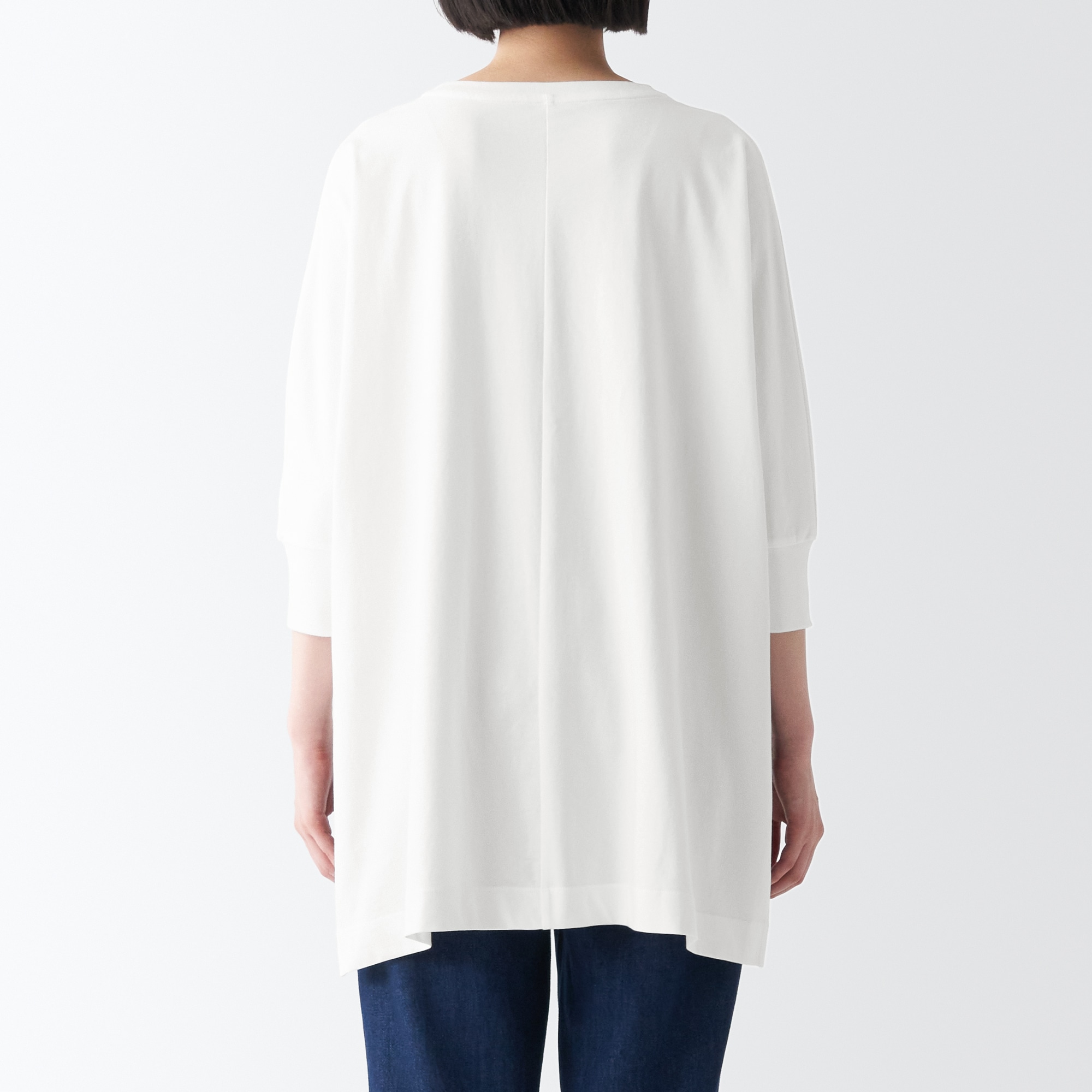 ＵＶカット天竺編み七分袖チュニック