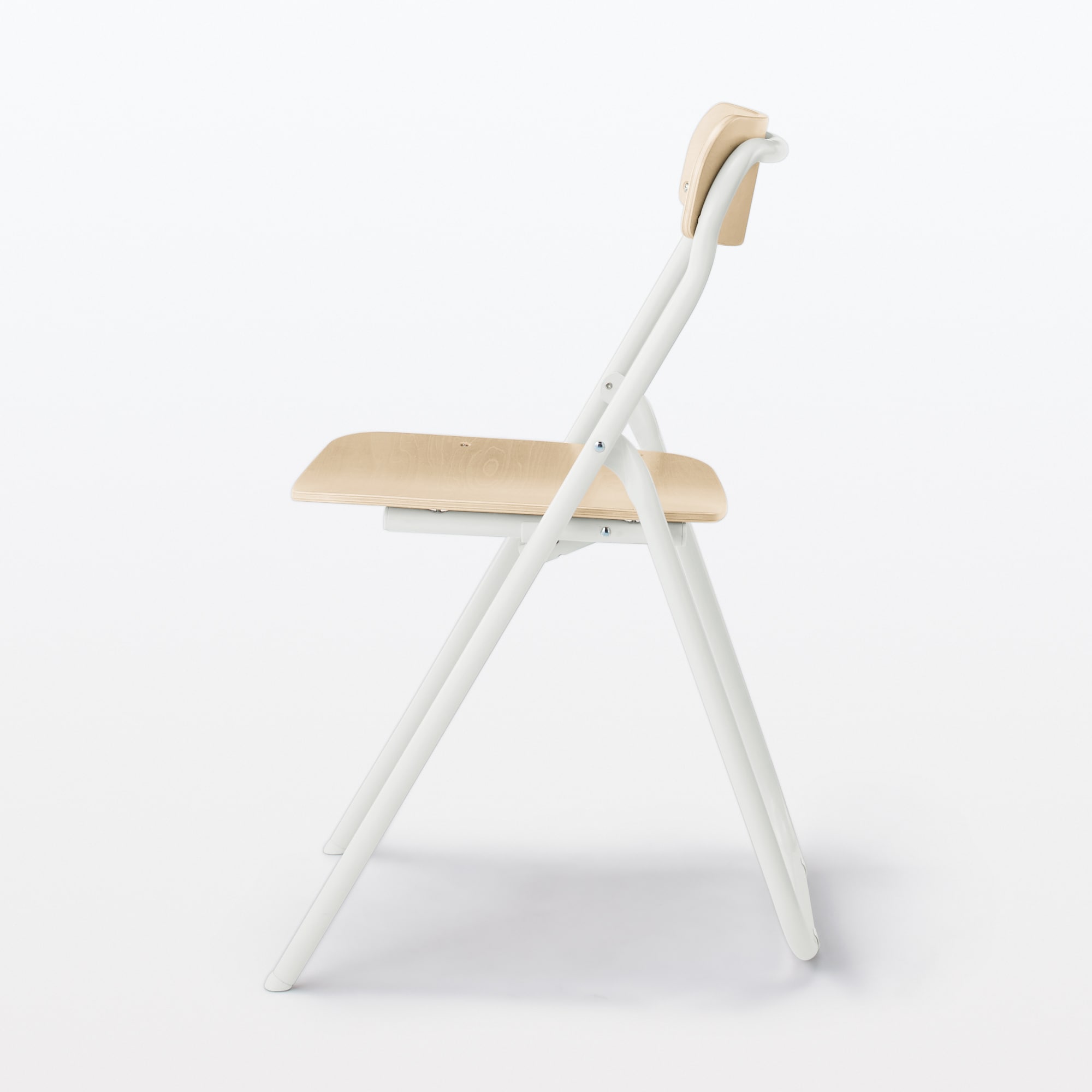 スチールパイプ折りたたみチェア板座