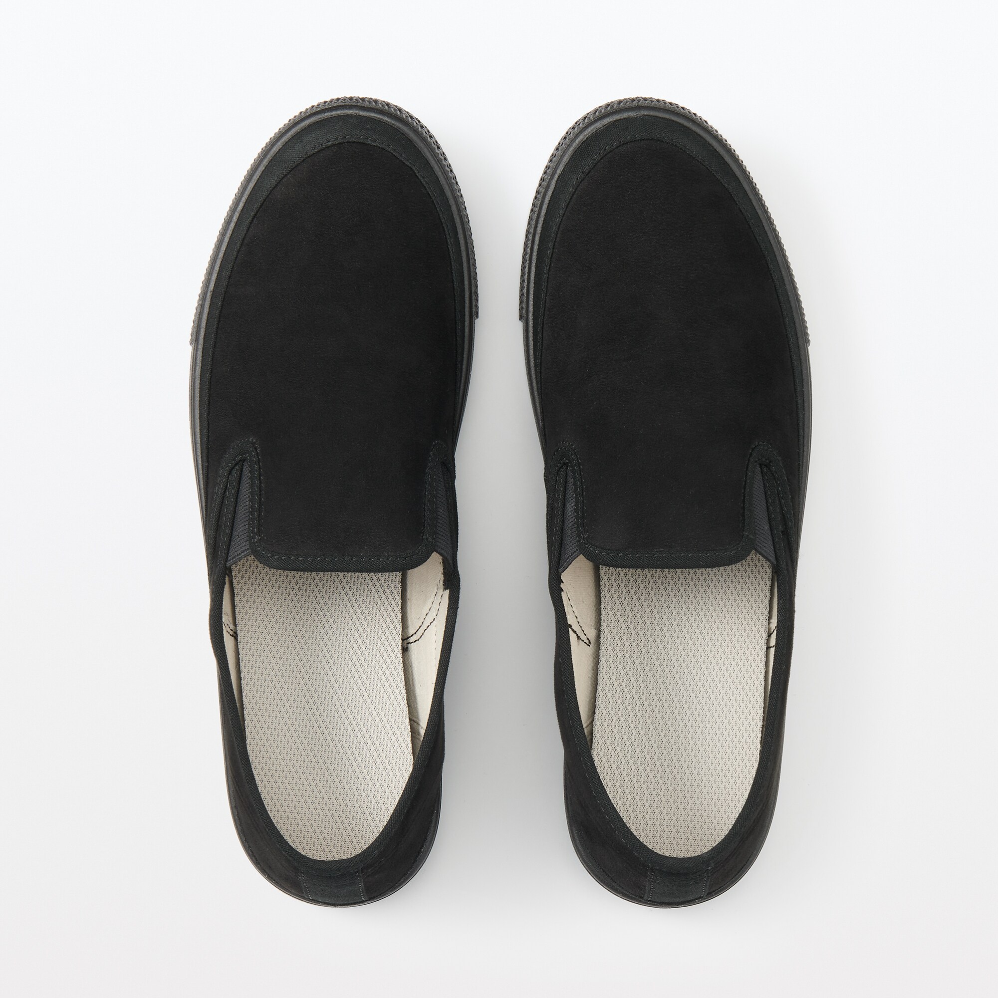 紳士　撥水起毛スリッポンスニーカー