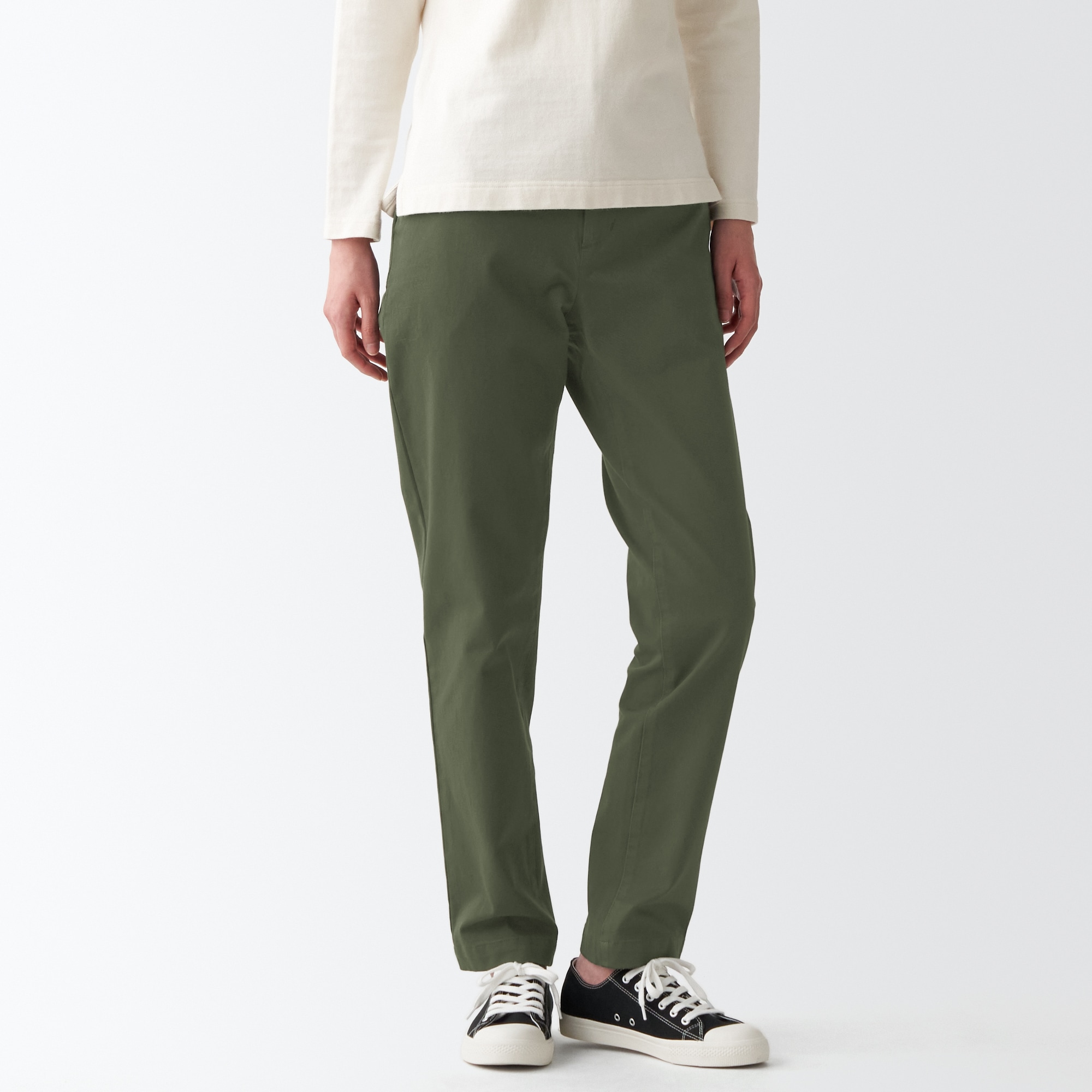 縦横ストレッチチノボーイフィットパンツ（股下７５ｃｍ）