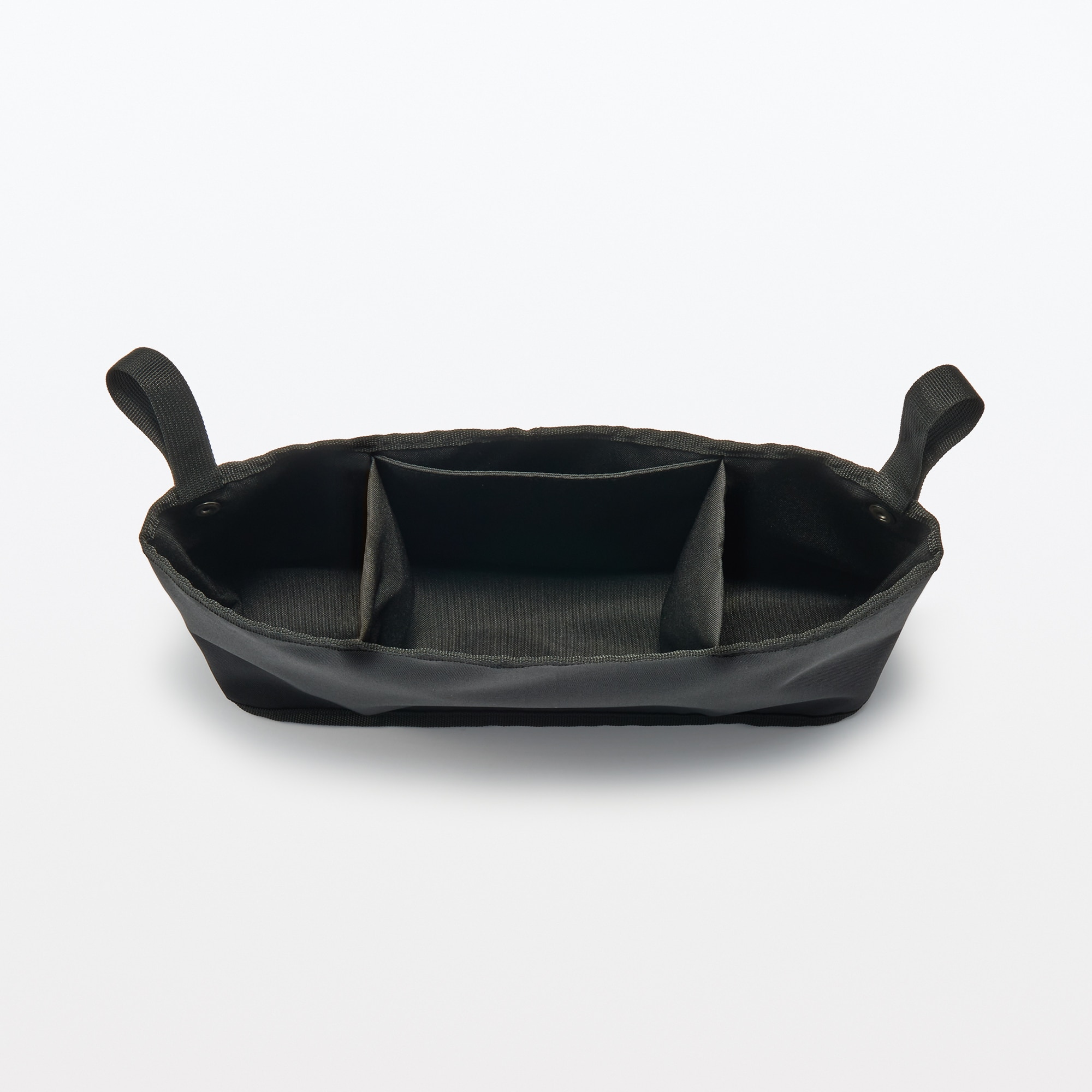 吊るして使えるＡ４ポケット付きマルチ収納ケース　黒　約２４．５×３６×１１ｃｍ