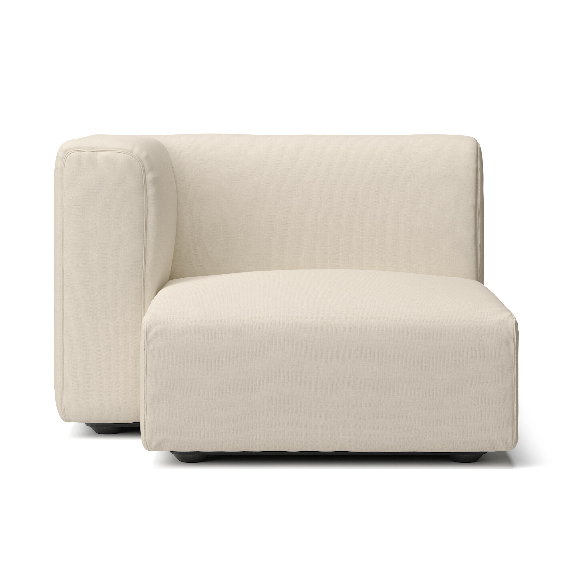 【カバー】綿麻バスケット織ユニットソファ・ハーフアーム・大（右）用カバー