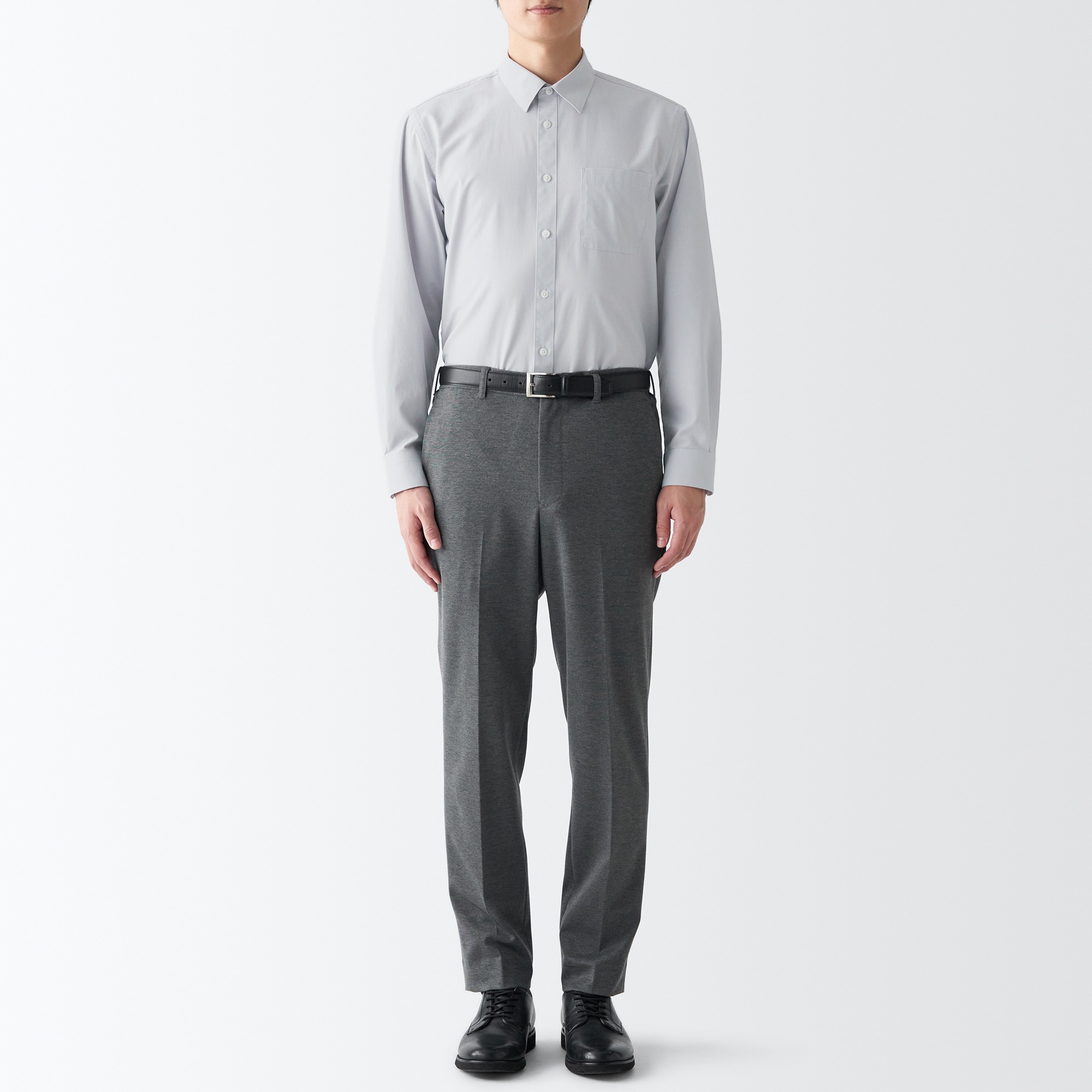 シワになりにくい長袖シャツ