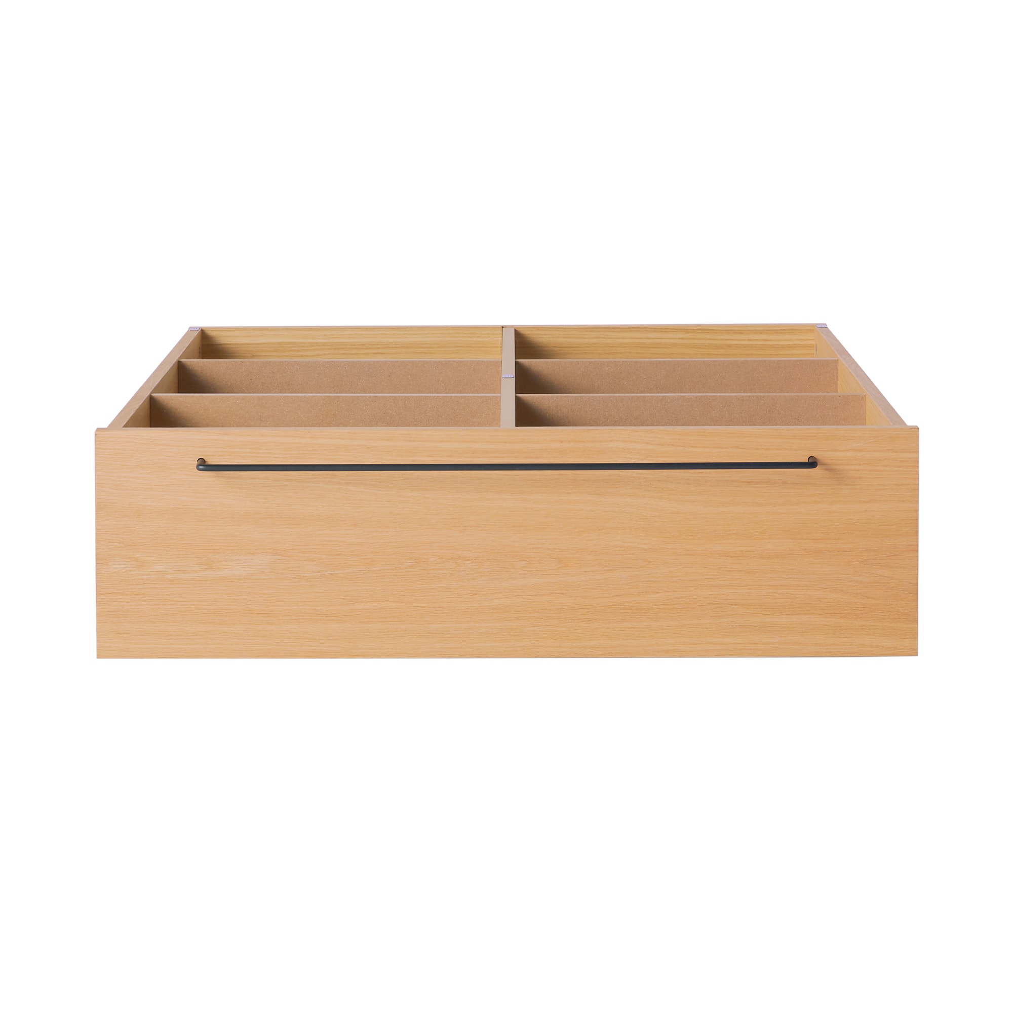 ベッドフレーム下収納・オーク材　幅８０×奥行９０．５×高さ２５ｃｍ