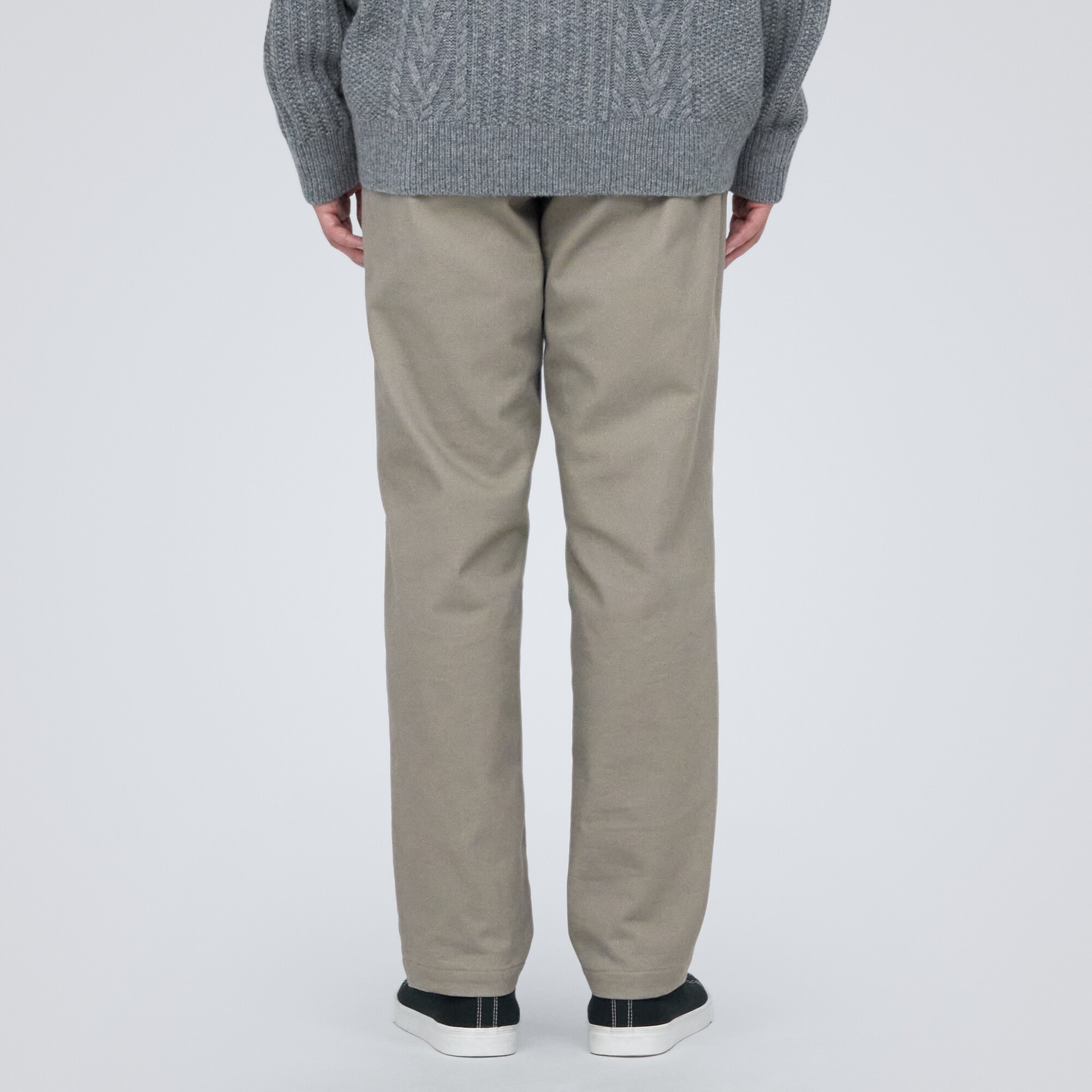 裏起毛ストレッチツイルテーパードパンツ