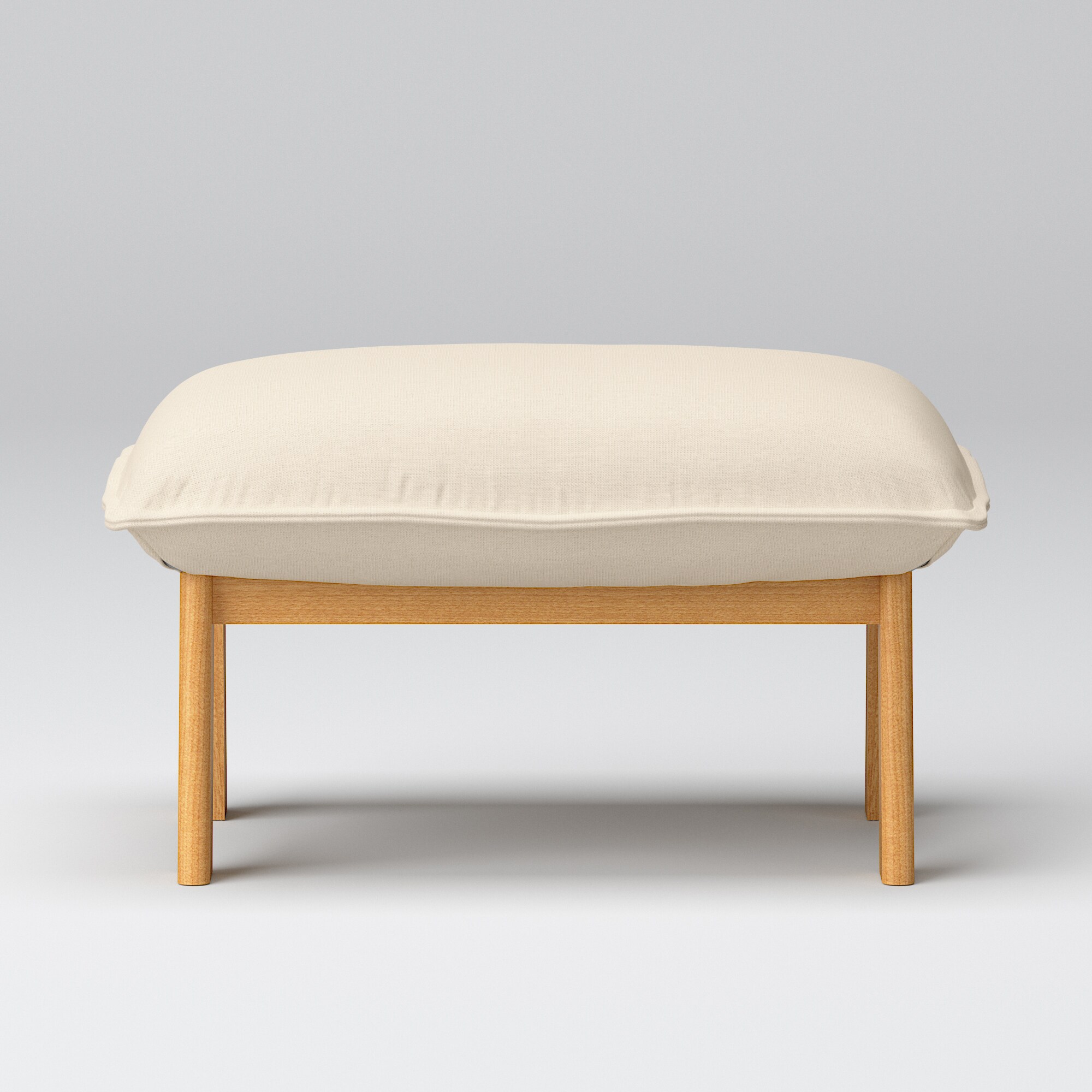 【カバー】綿麻バスケット織ハイバックリクライニングソファ・オットマン用カバー