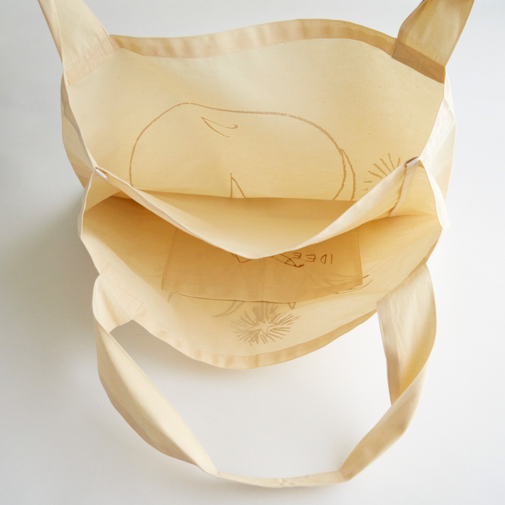 ［ＩＤＥＥ］オリジナル　山口一郎マルシェバッグ　どうぶつ