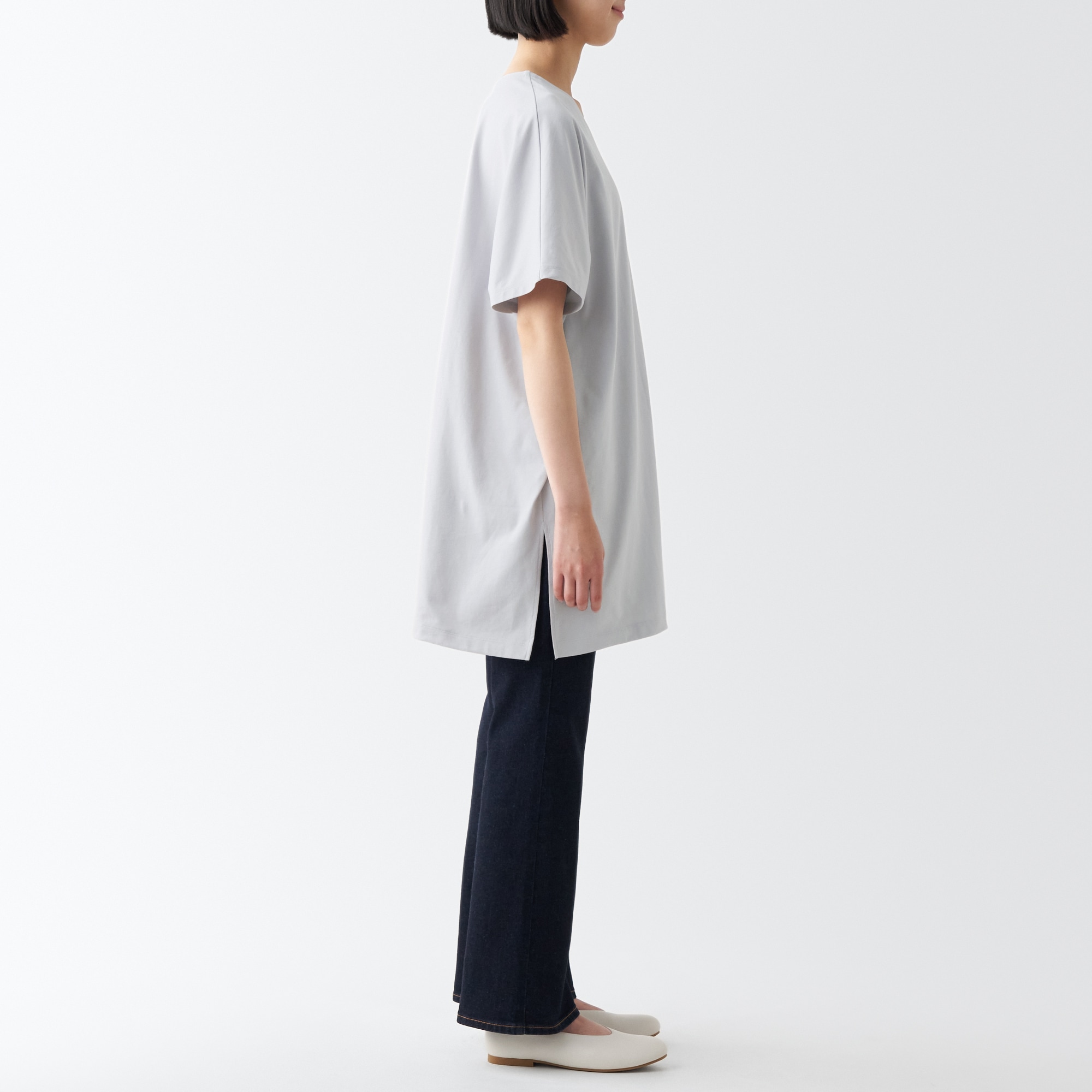 涼感ＵＶカットＶネックチュニック