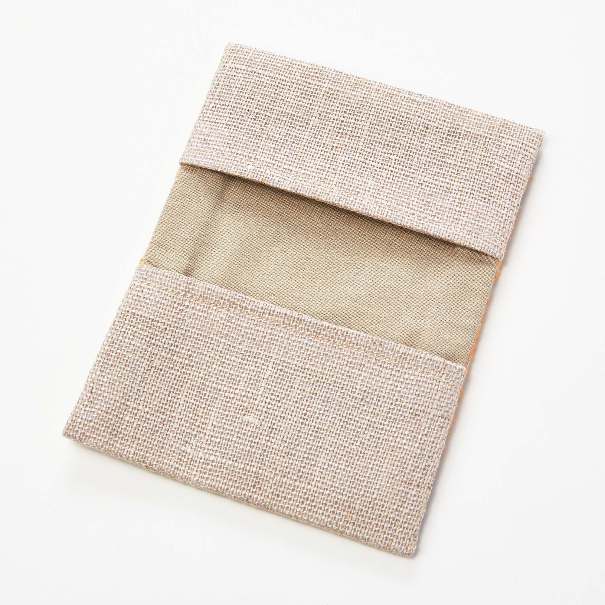 こぎん刺し　名刺入れ　草木染め（りんご）