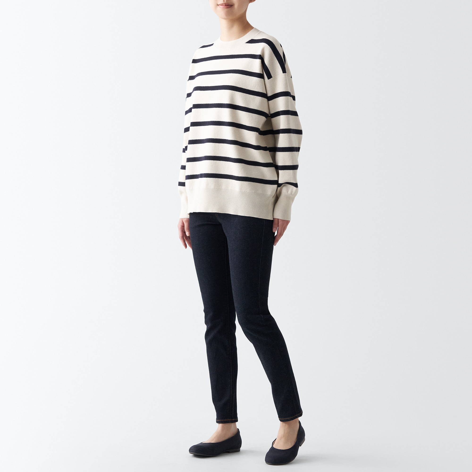 婦人　疲れにくい　起毛フラットシューズ