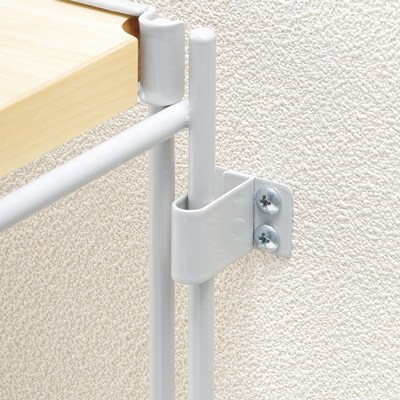 ユニットシェルフ用転倒防止補助フック　ライトグレー