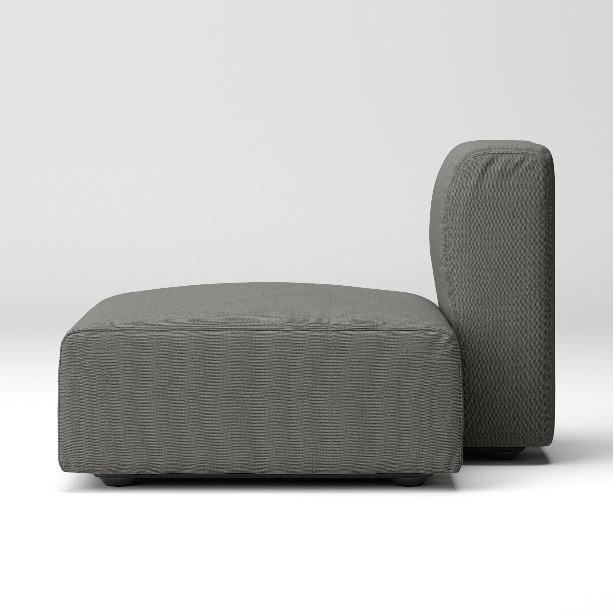 【カバー】綿麻バスケット織ユニットソファ・ハーフバックレスト・大用カバー