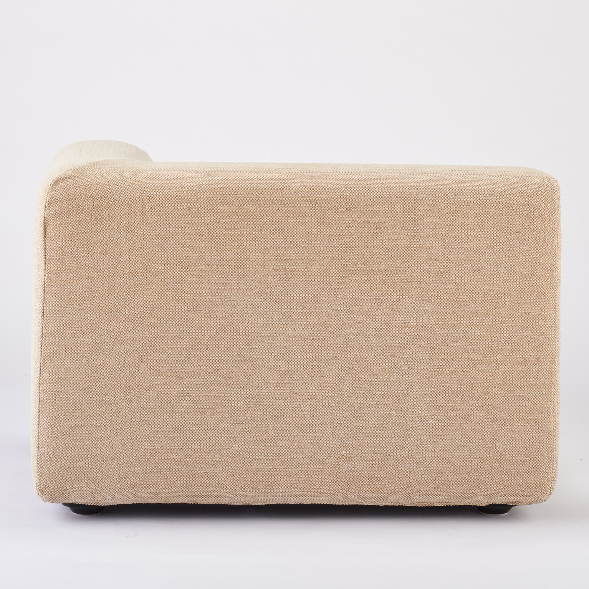 【カバー】綿ポリエステル変り織ユニットソファ・ハーフアーム・大（左）用カバー／ベージュ