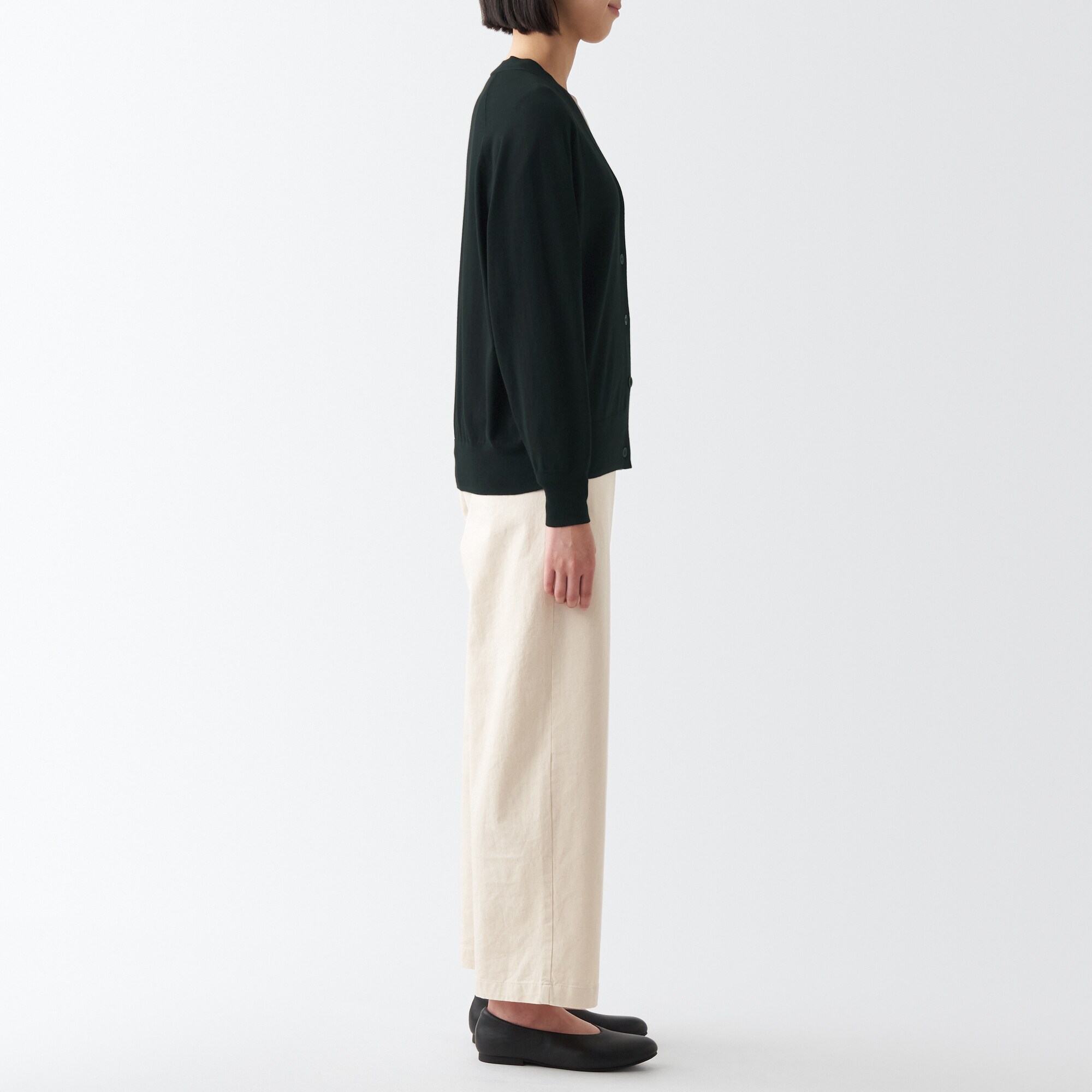 ＵＶカット強撚Ｖネックワイドカーディガン