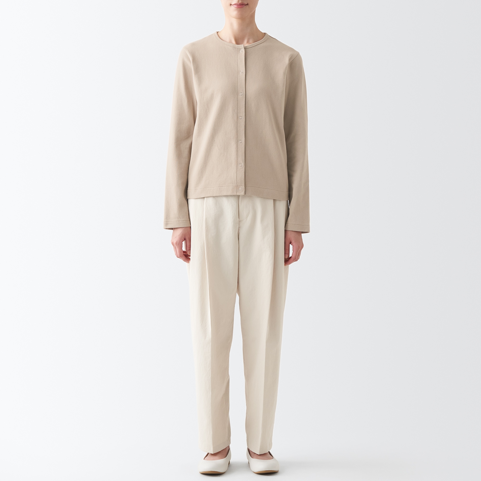 太番手カーディガン