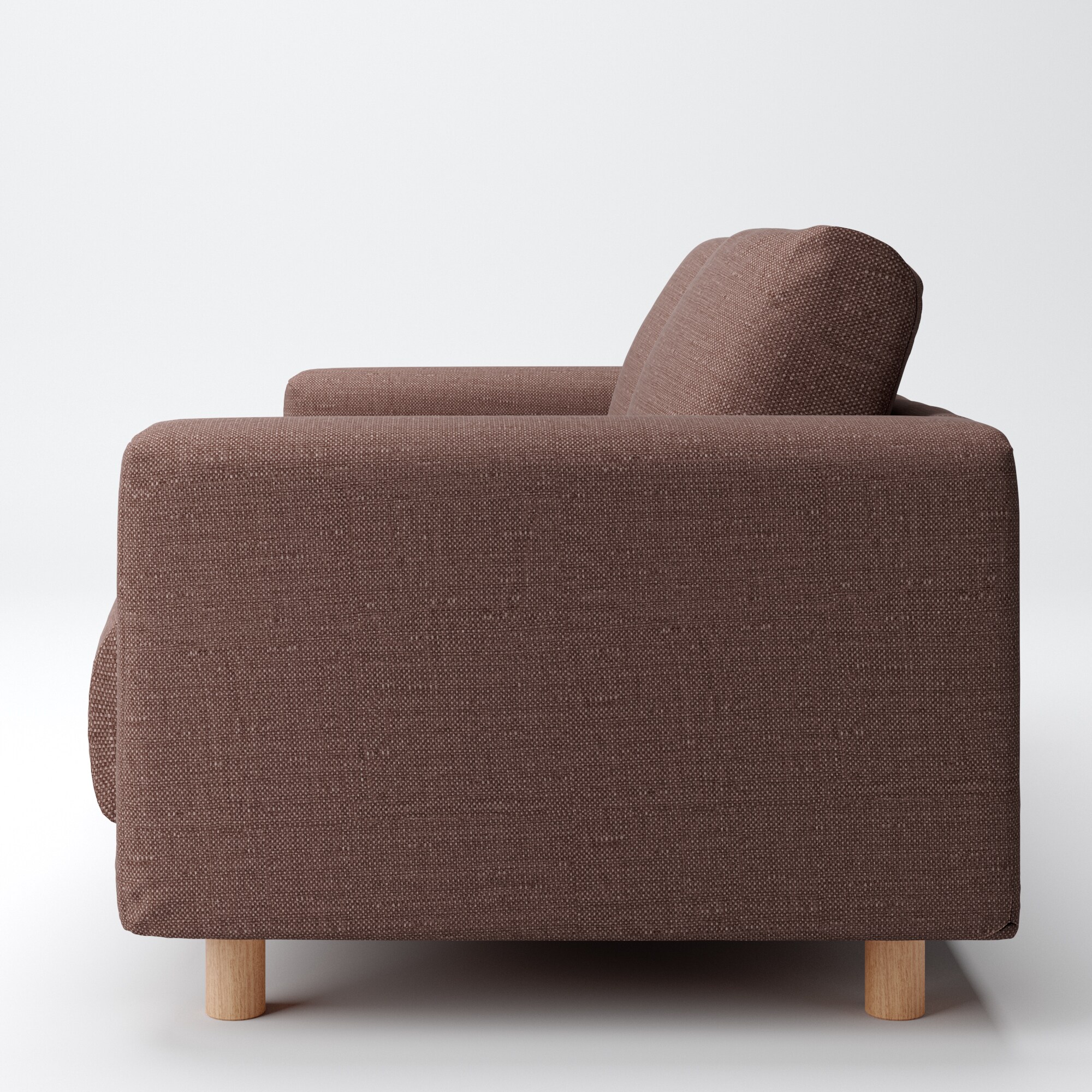 【カバー】綿ポリエステル変り織ソファ本体２シーターフェザーポケットコイル用カバー／ベージュ