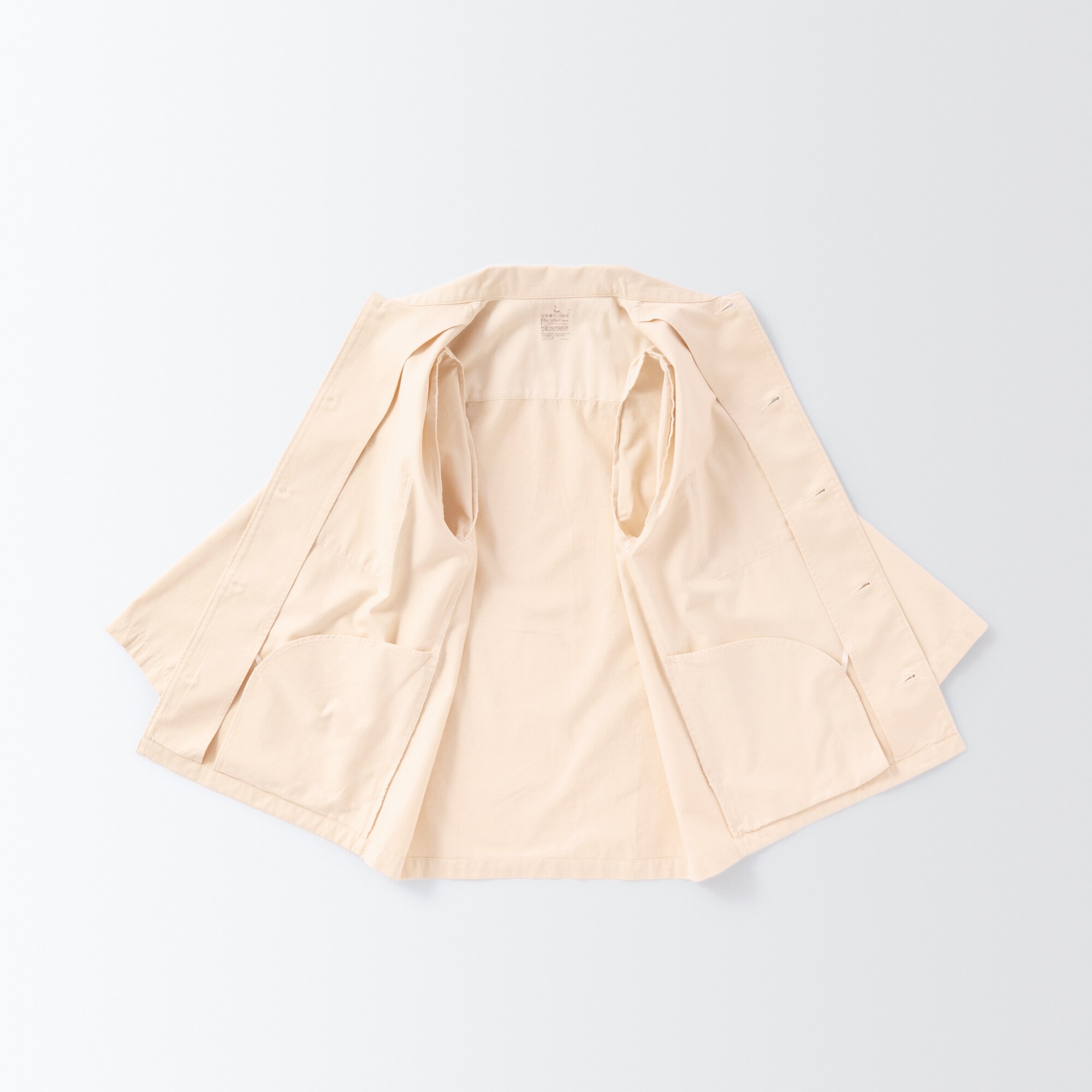 木の実から作ったカポック混シャツジャケット