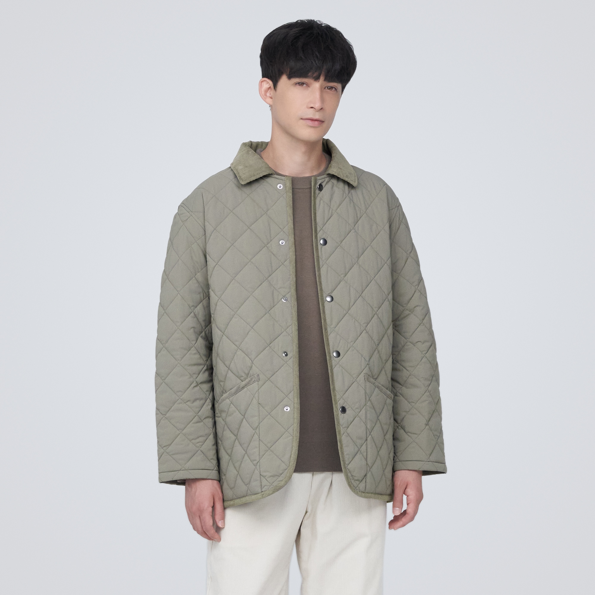 洗えるキルティングジャケット