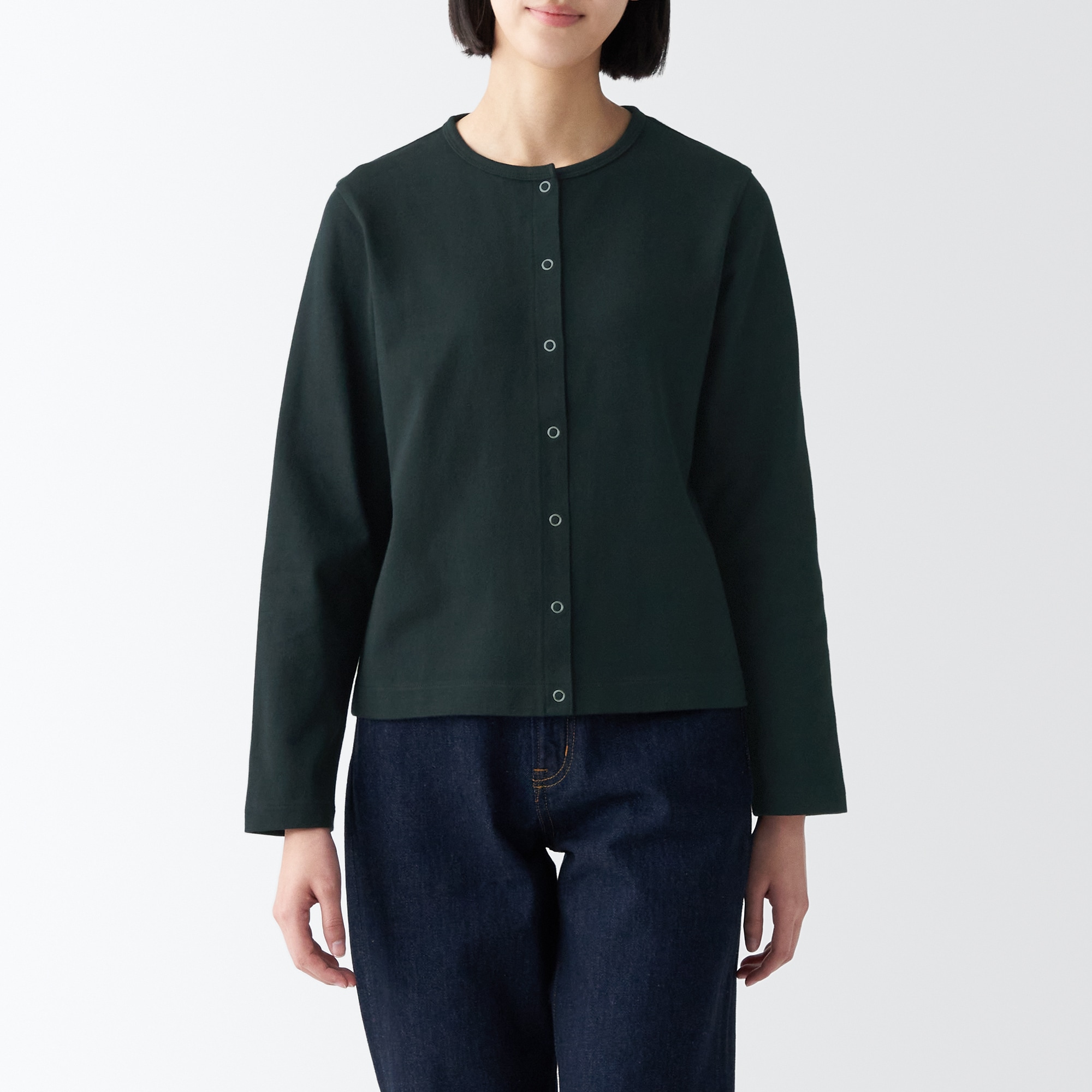 太番手カーディガン