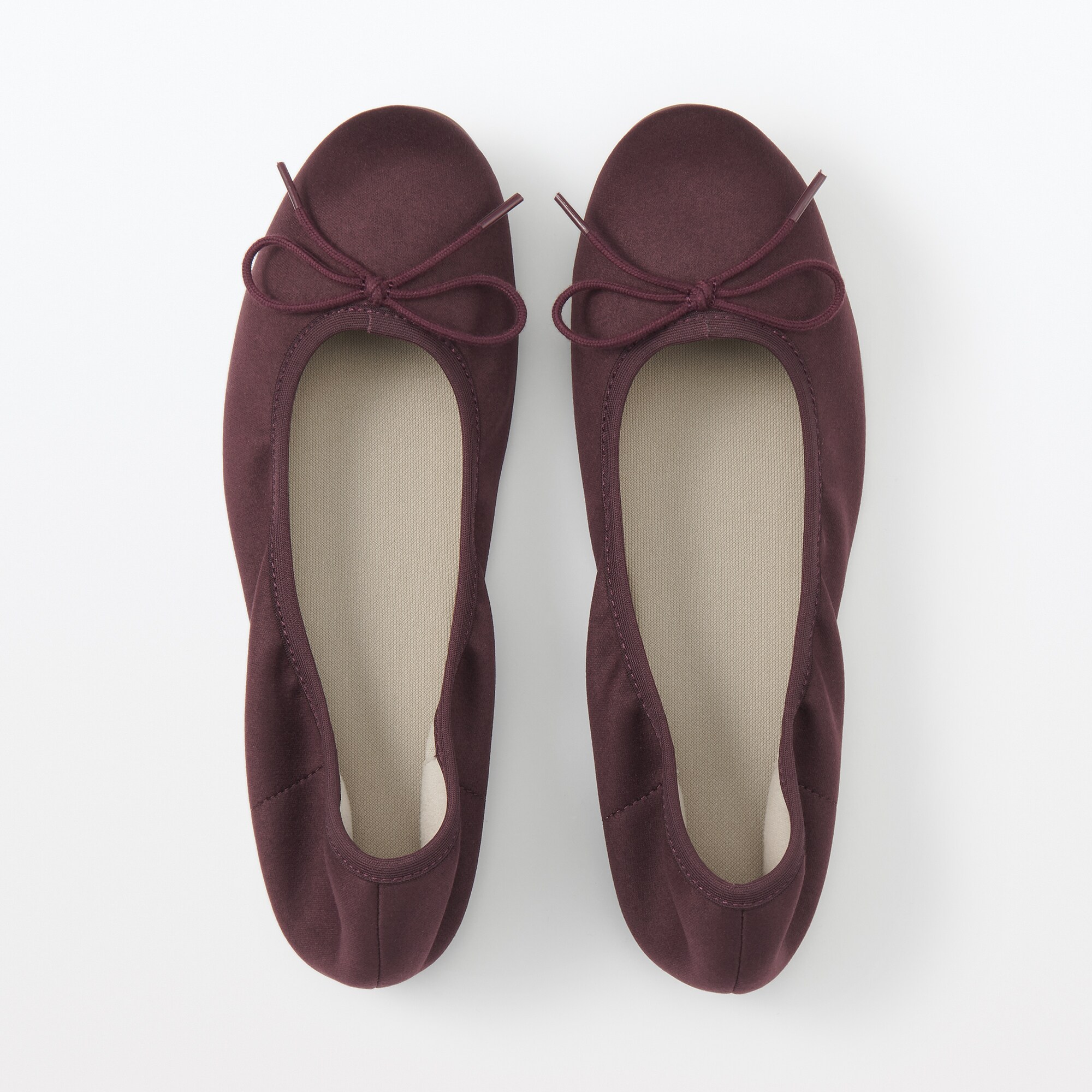 婦人　撥水リボンバレエシューズ