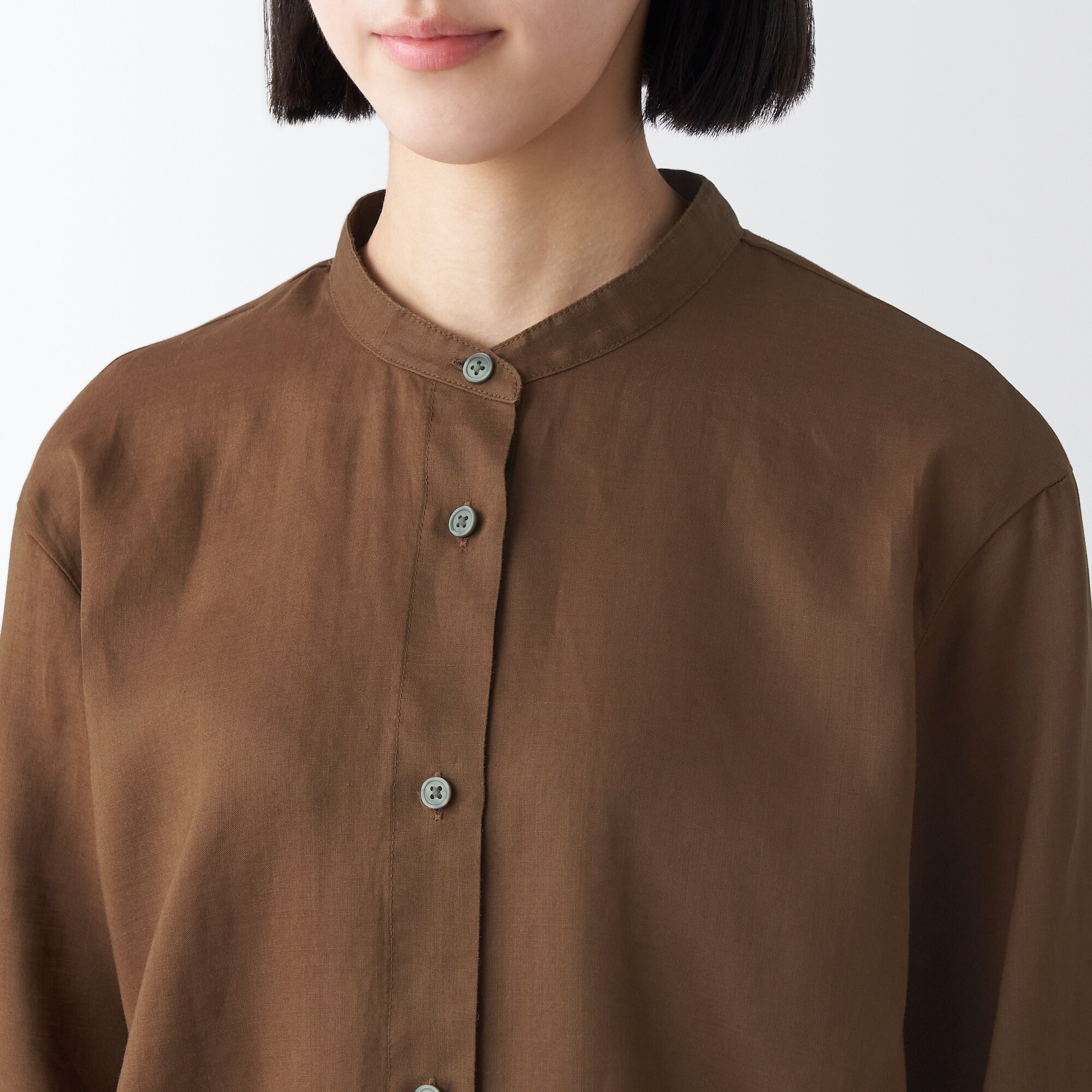 細番手ラミーブラウス（婦人）