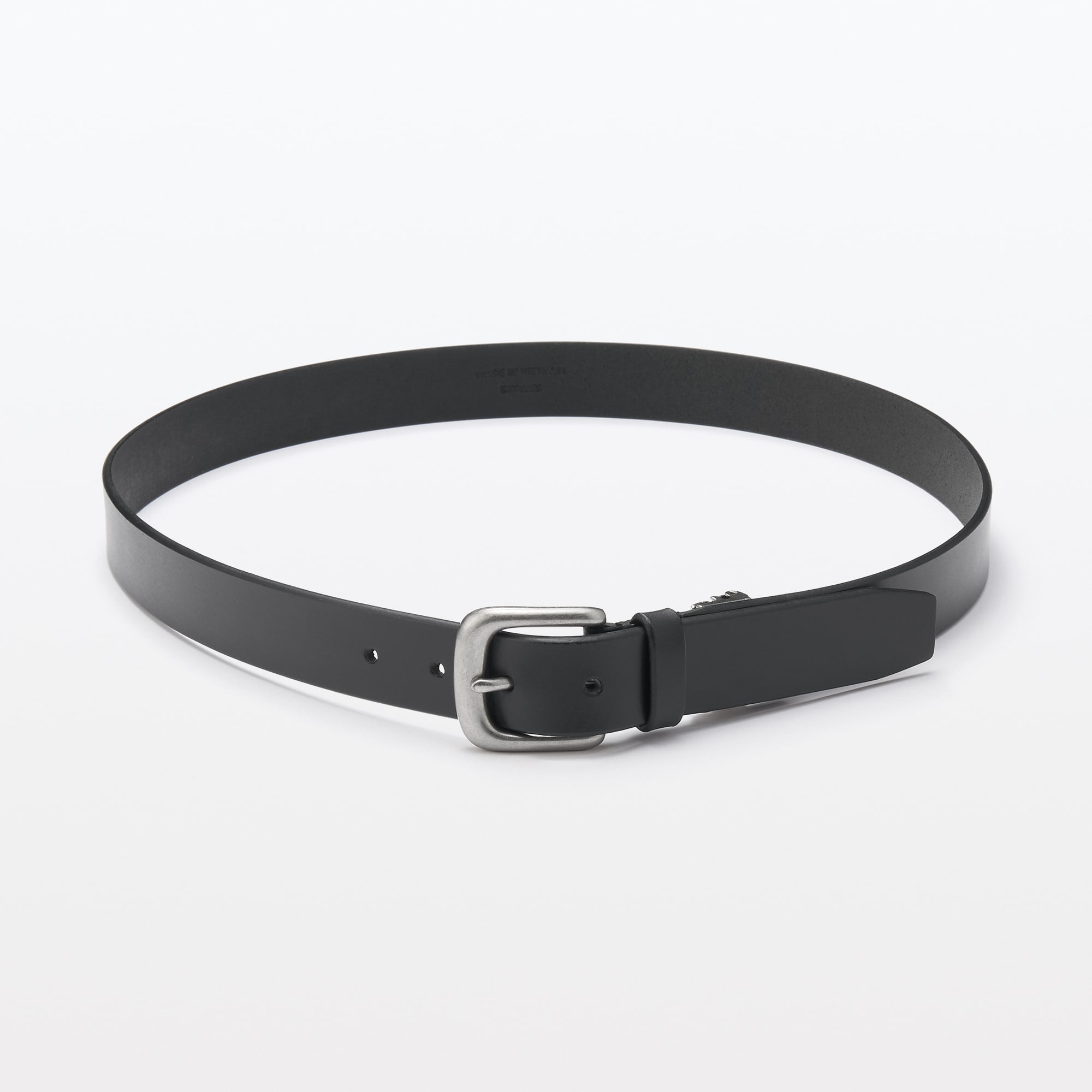 ヌメ革　長さを調節できる　中幅ベルト