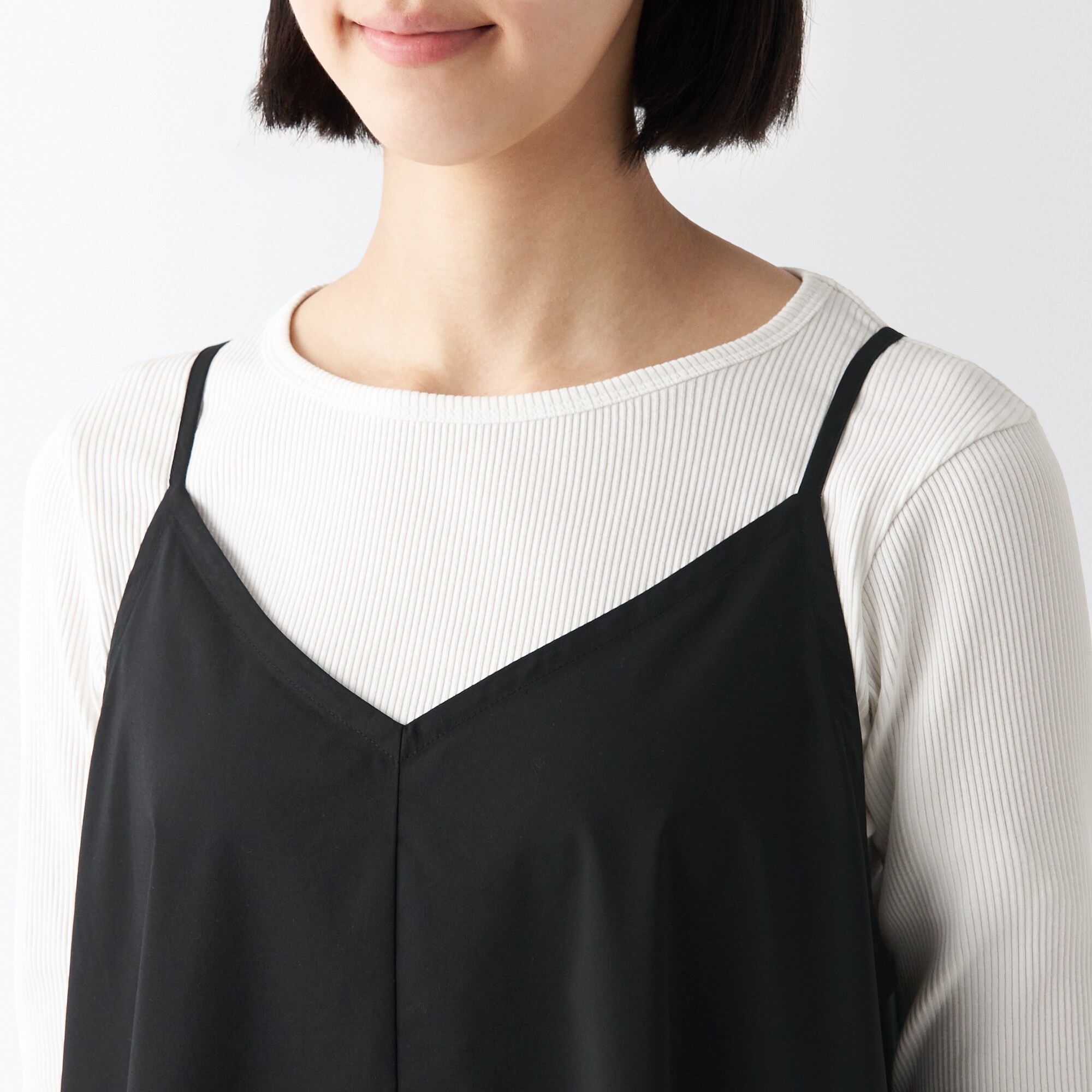 乾きやすいブロードキャミソールワンピース