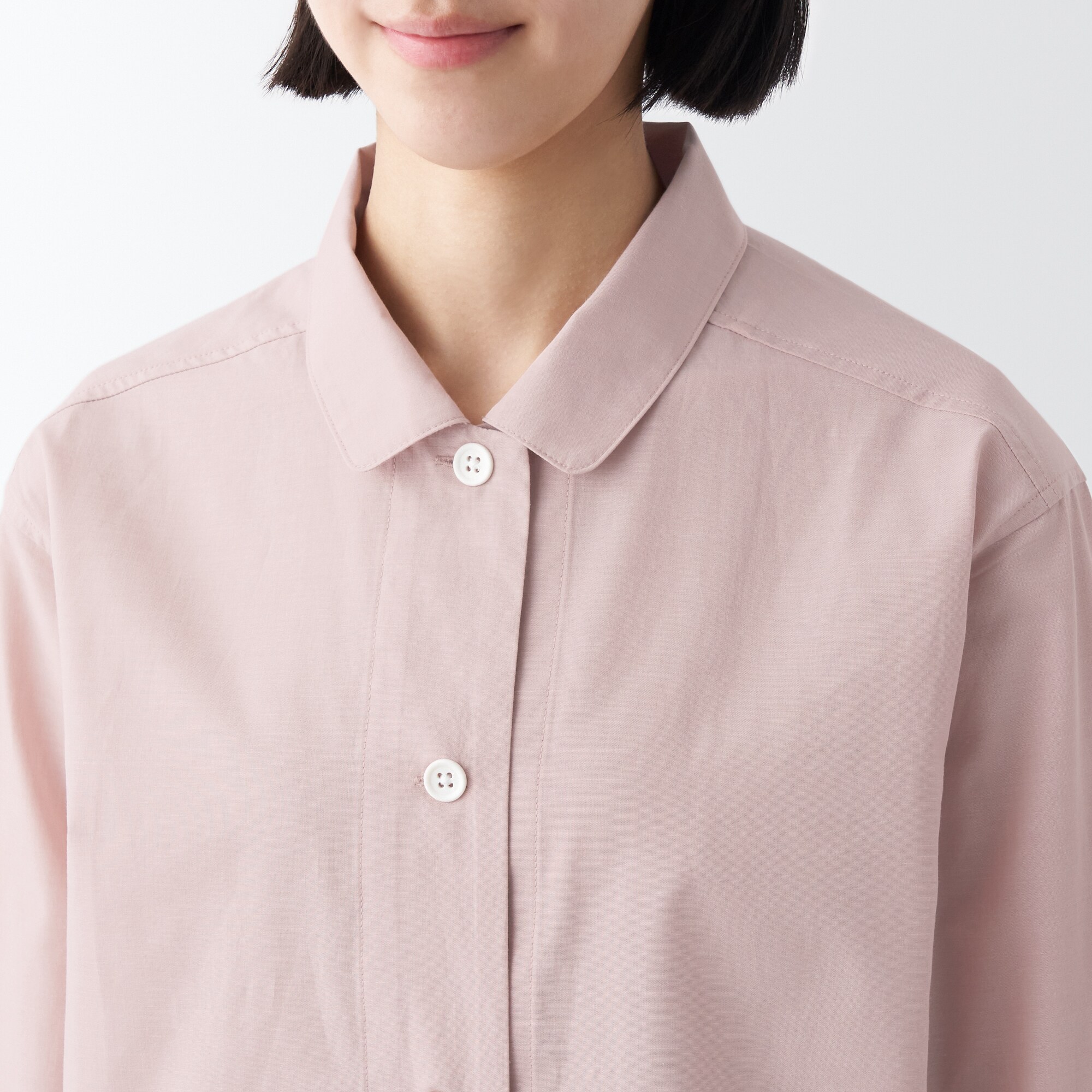 【年中着られる定番】綿ブロード　長袖パジャマ