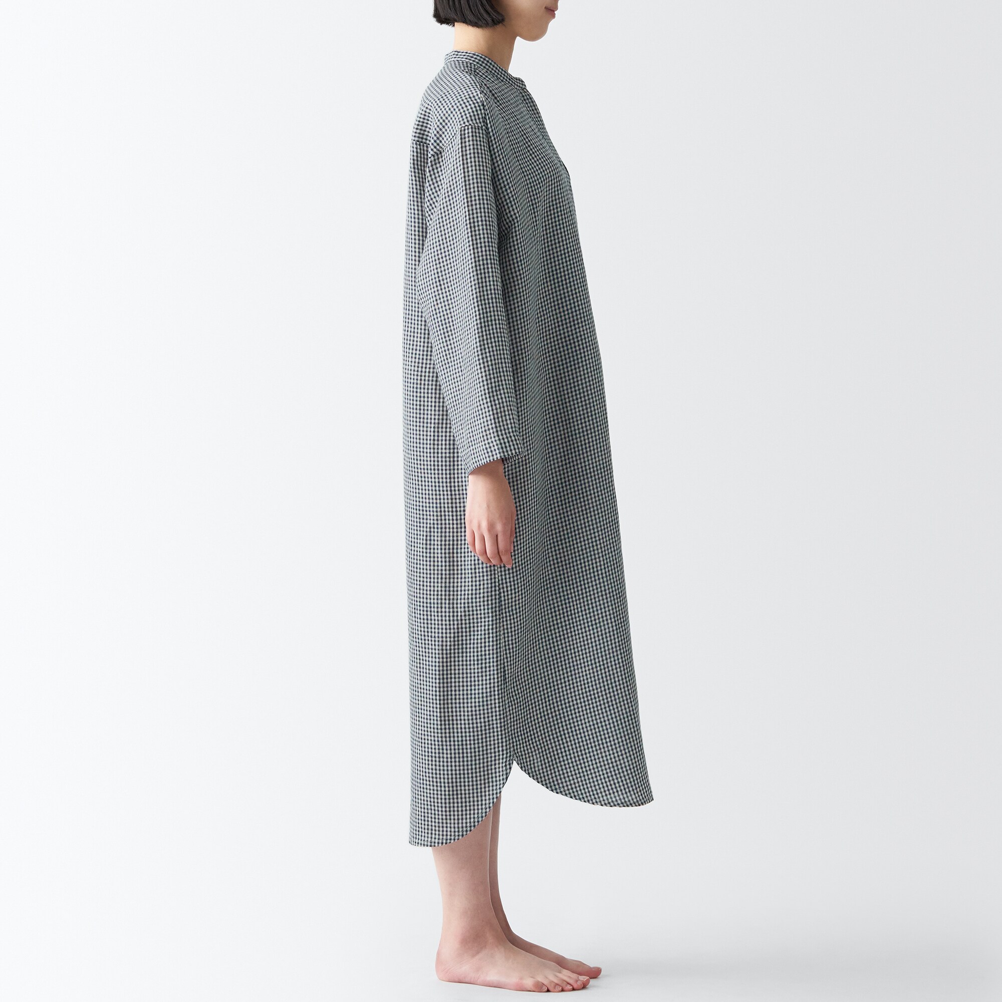 天然由来の接触冷感　リヨセル麻クルタ