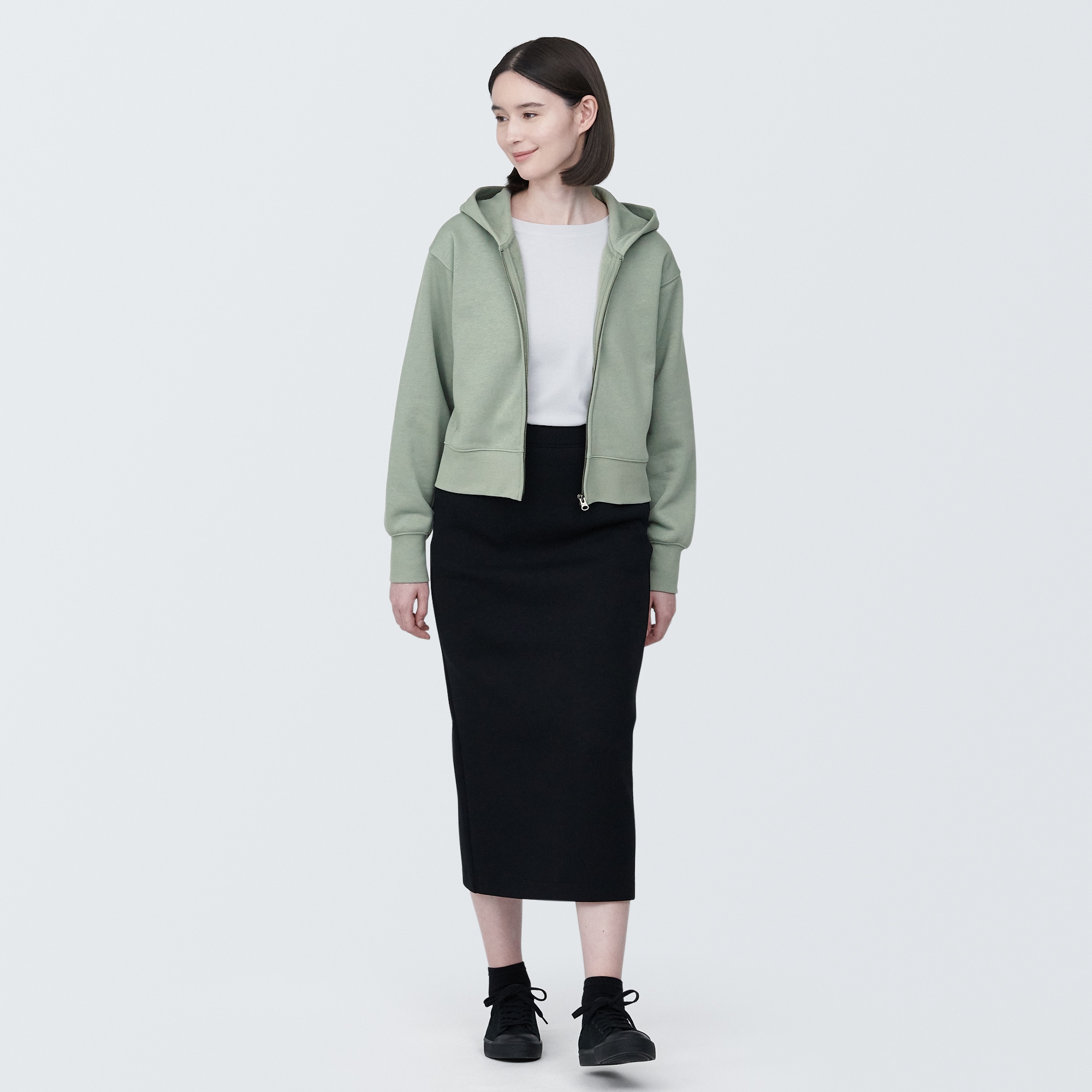婦人　スウェットフルジップパーカ