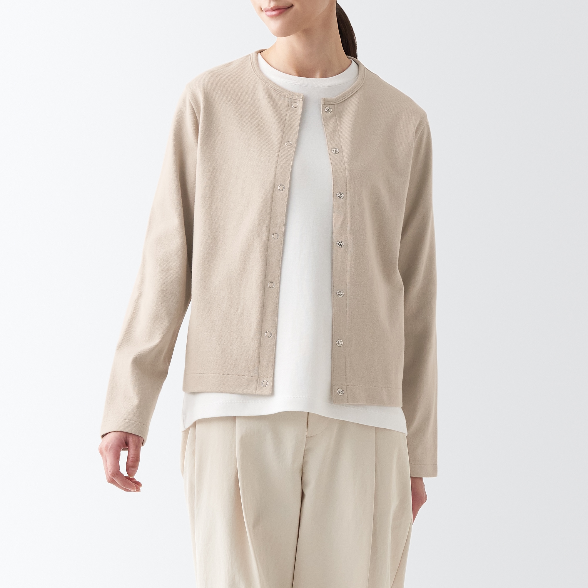 太番手カーディガン