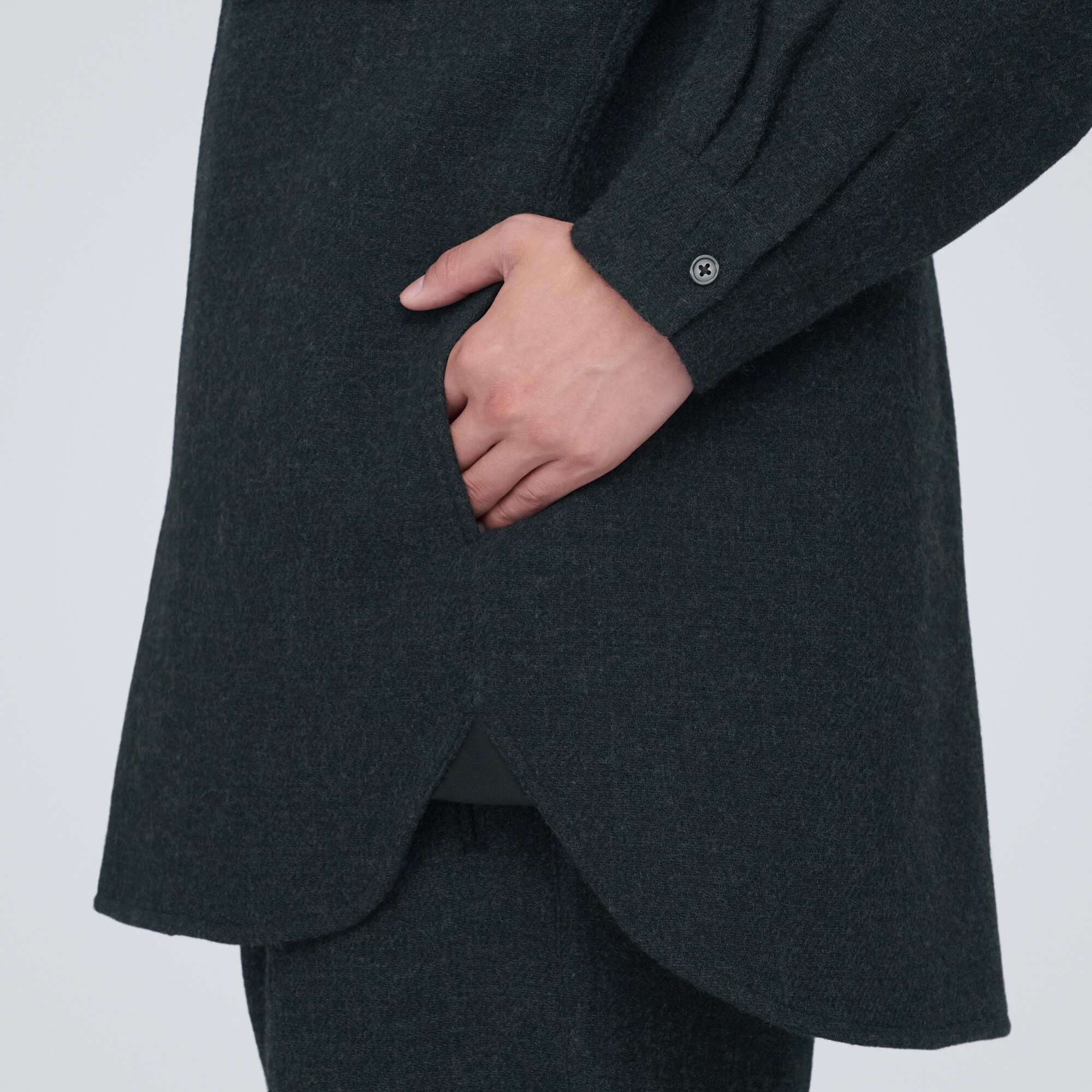 再生ウール混二重織りジャケット（紳士）