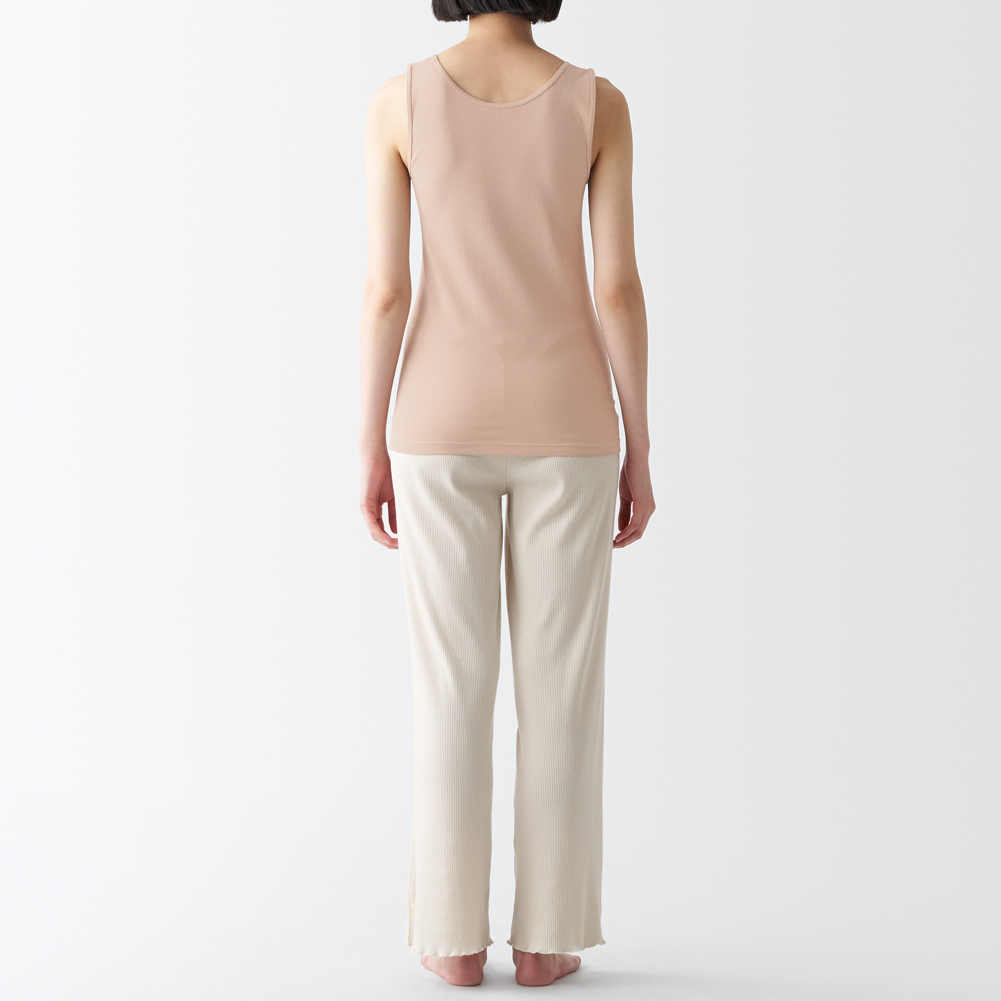 さらっと綿　タンクトップ（汗取りパッドなし）