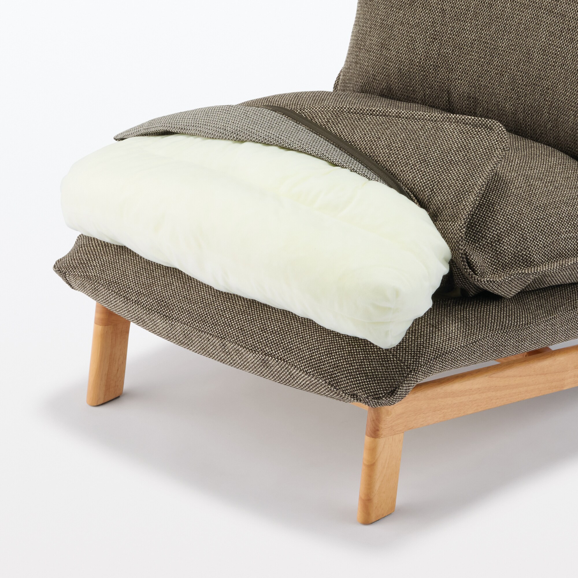 ハイバックリクライニングソファ　１シーター　ポリエステル平織