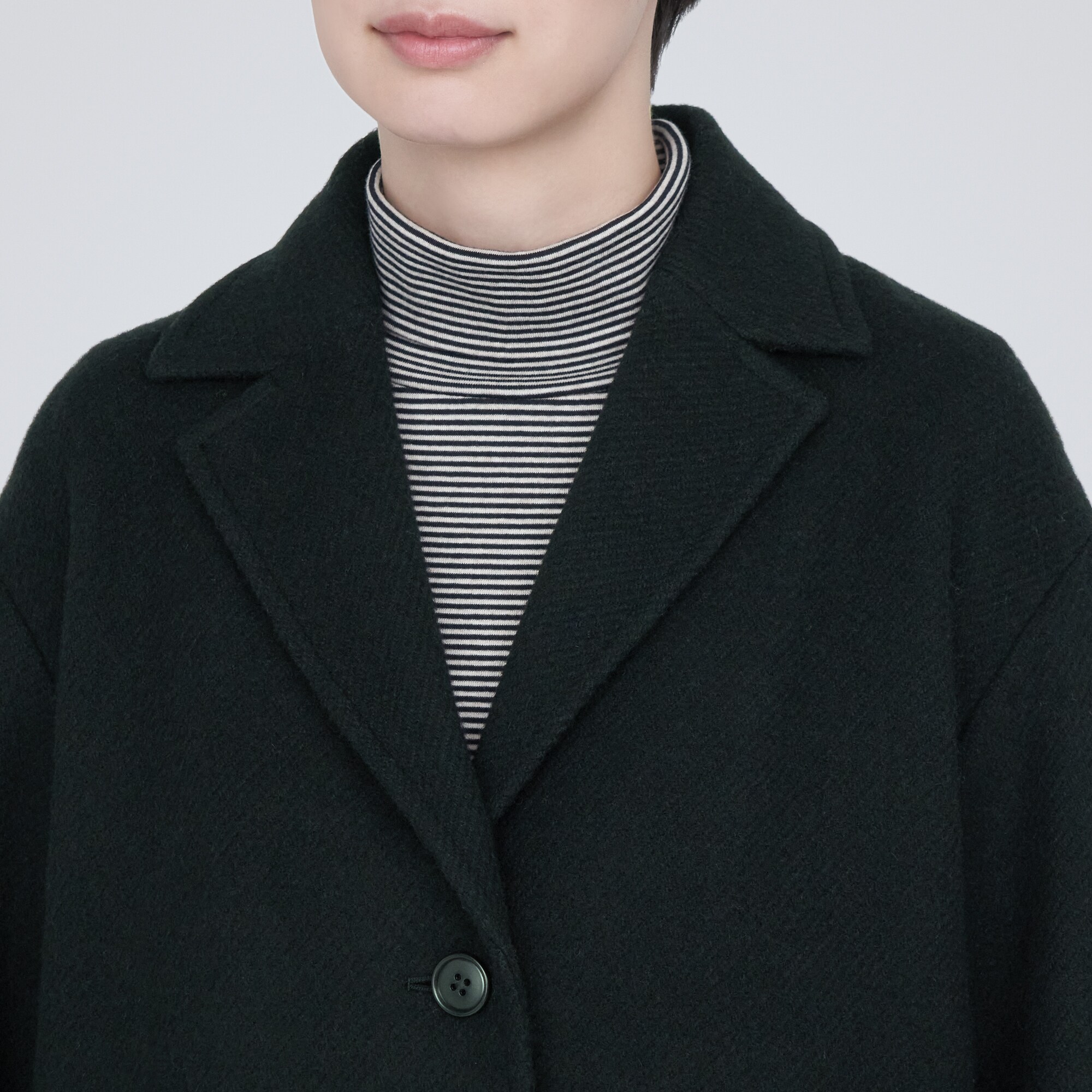 再生ウール混チェスターコート