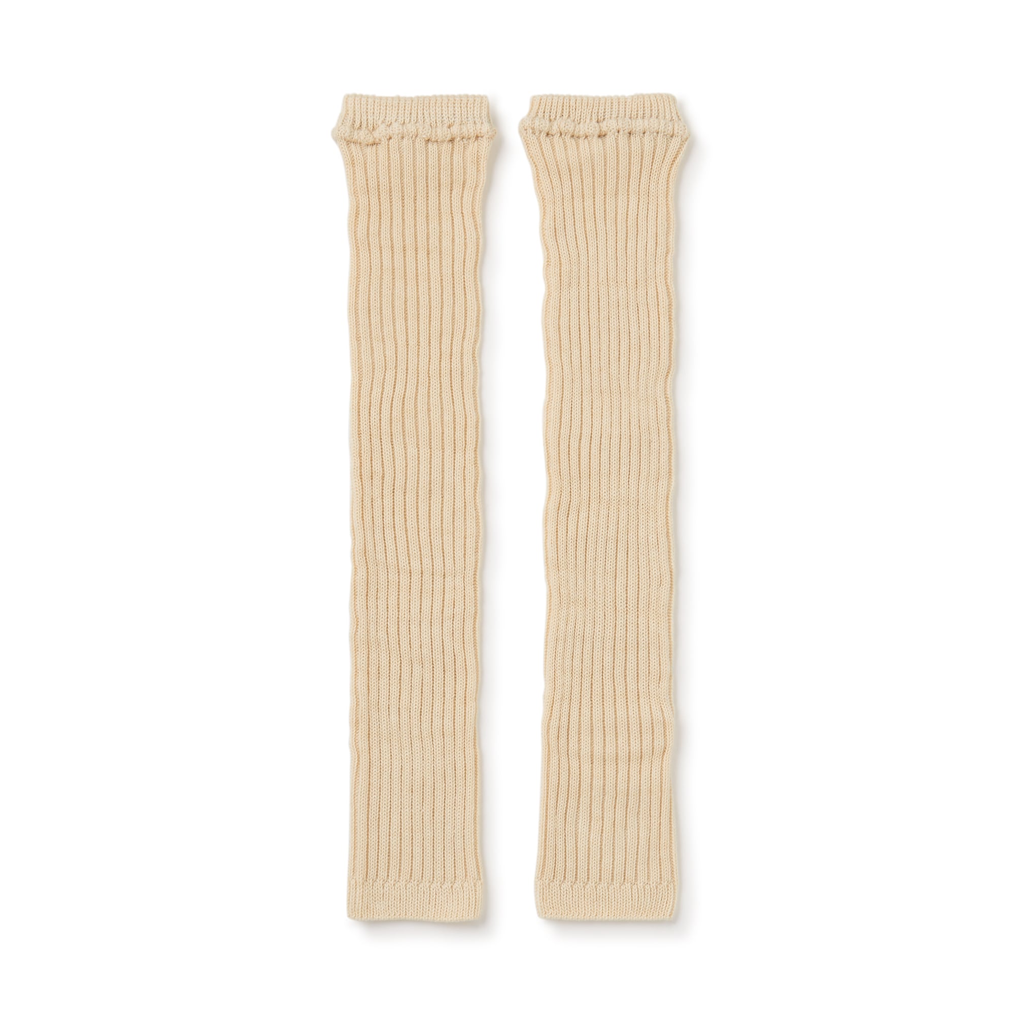 あったか綿　手にも使える　レッグウォーマー（ウール入り）