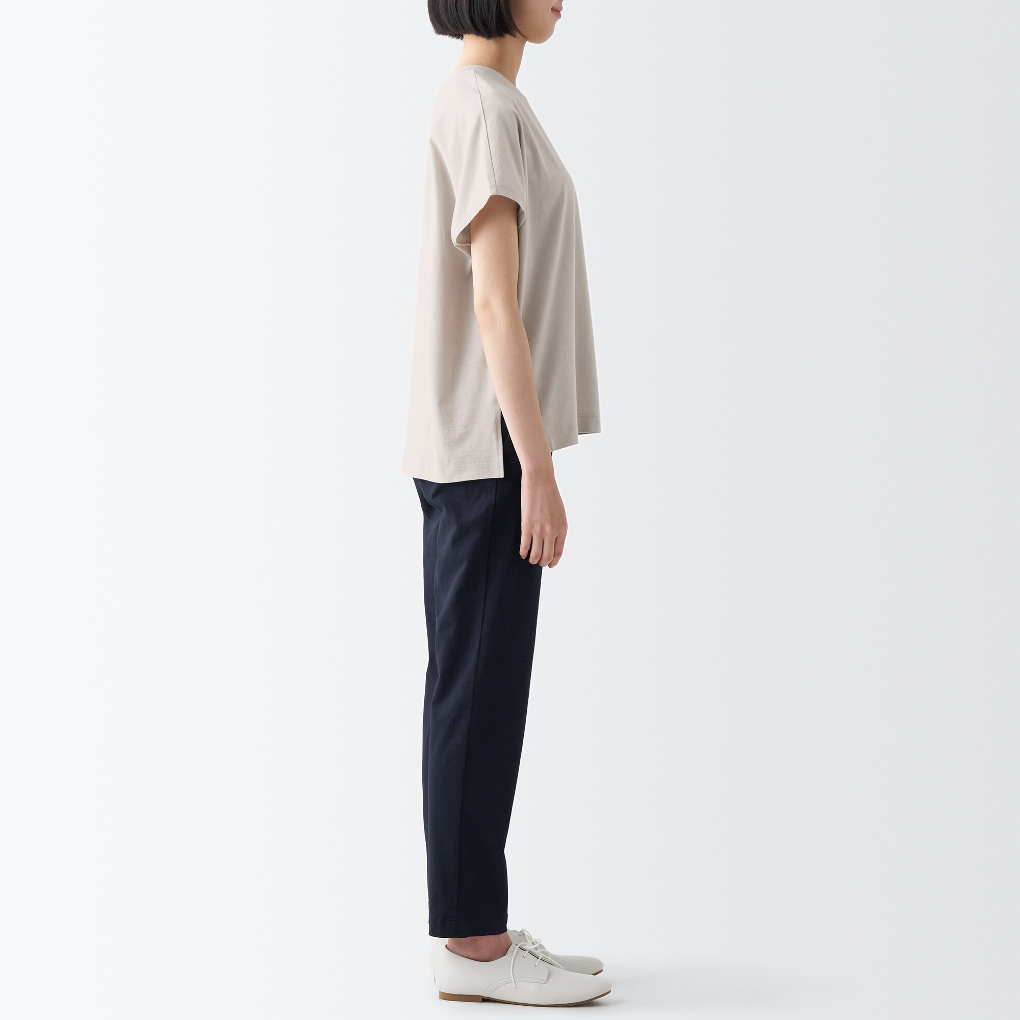 ムラ糸ワイドＴシャツ