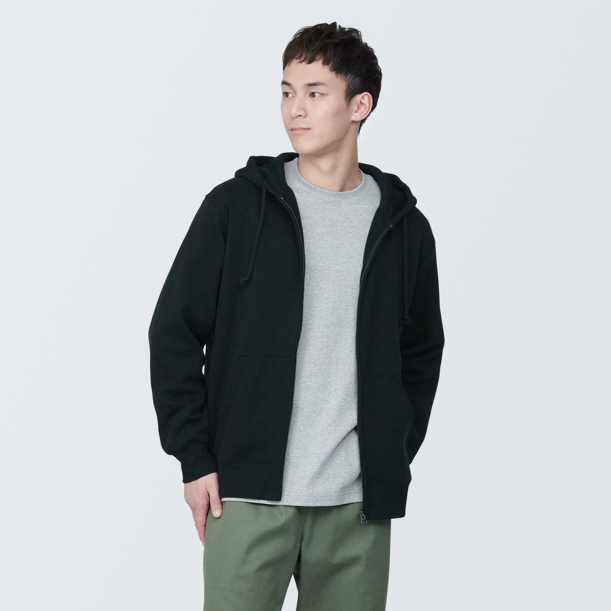 紳士　スウェットフルジップパーカ