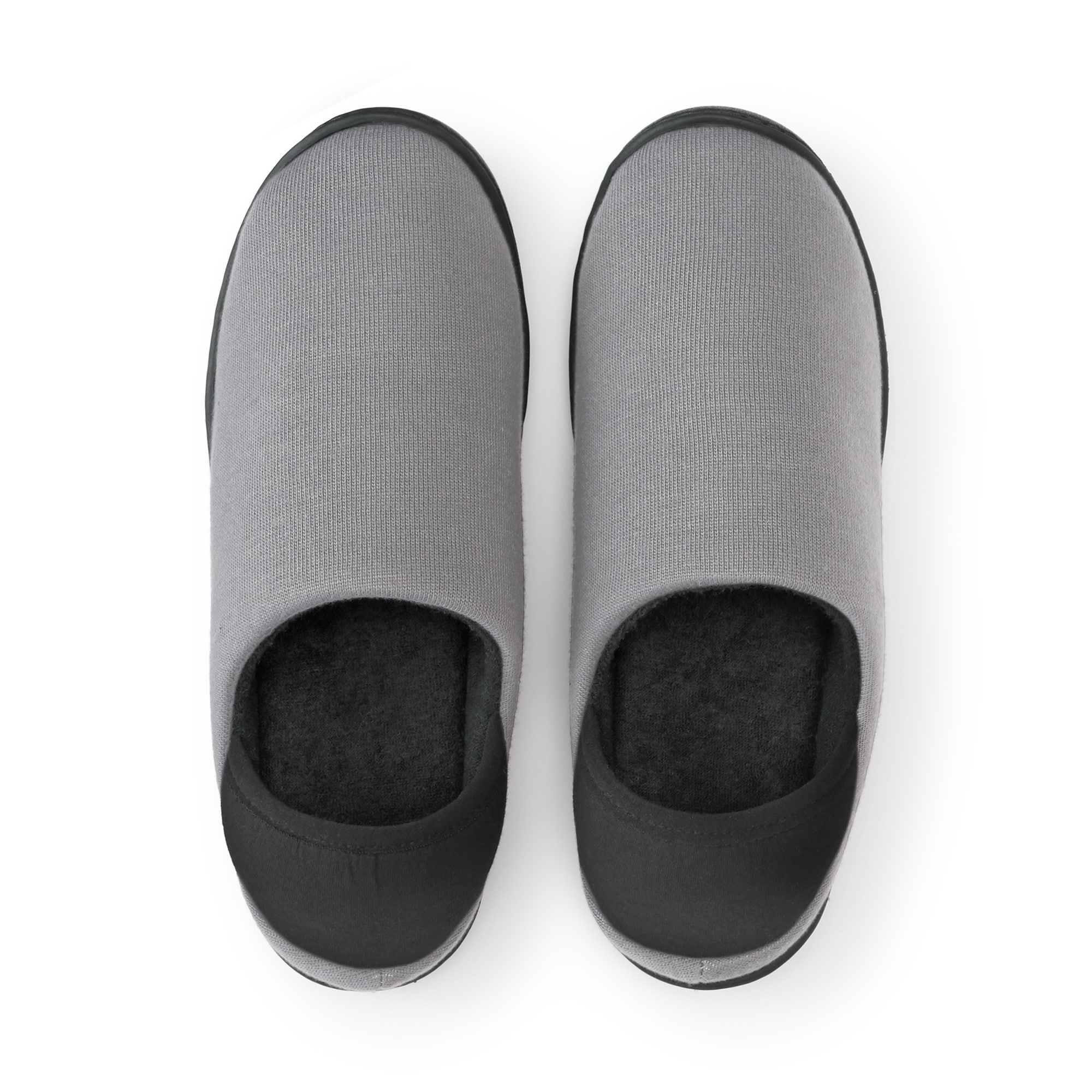 いつものもしも防災スリッパかかと付き　Ｍ～Ｌ・グレー