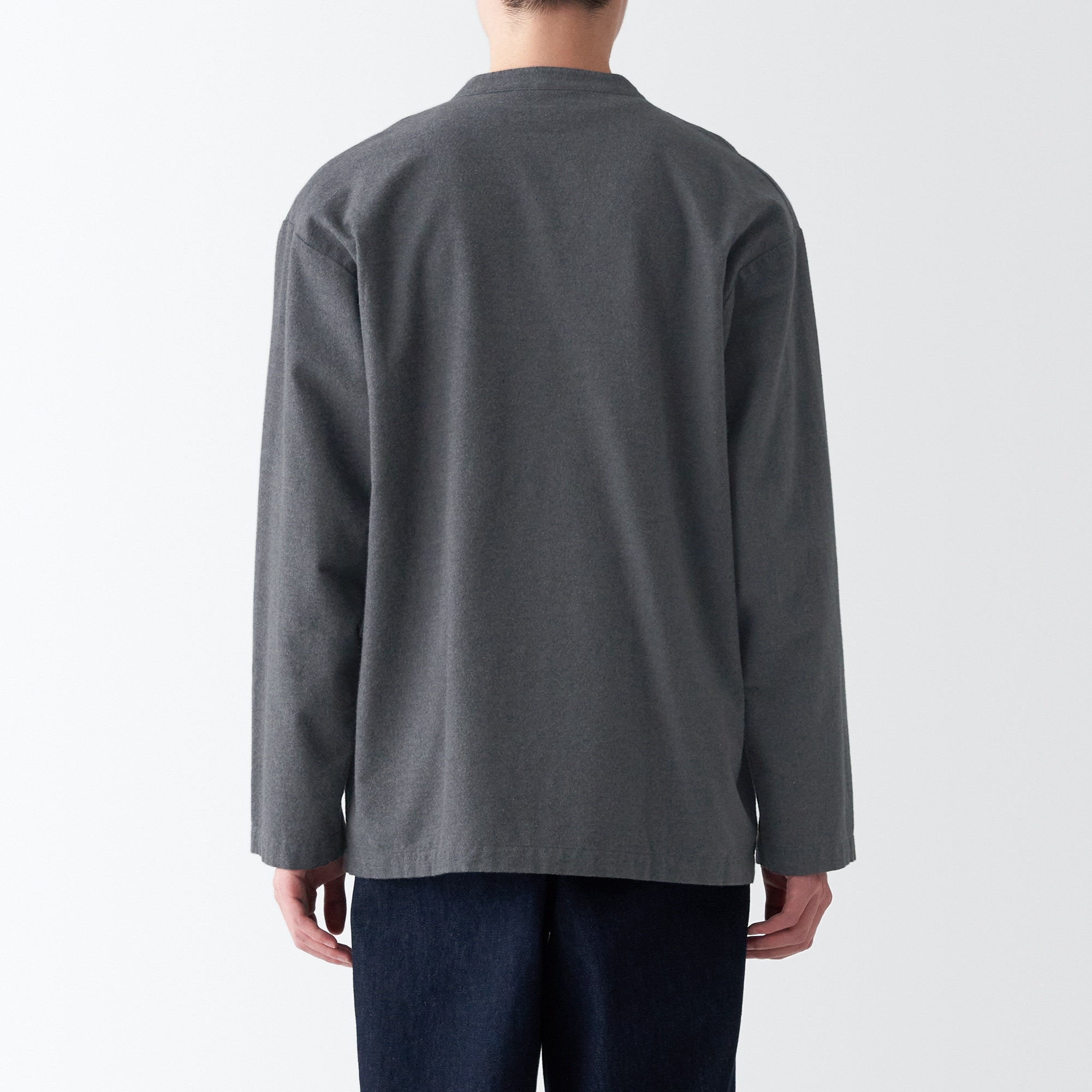 両面起毛フランネルカーディガン