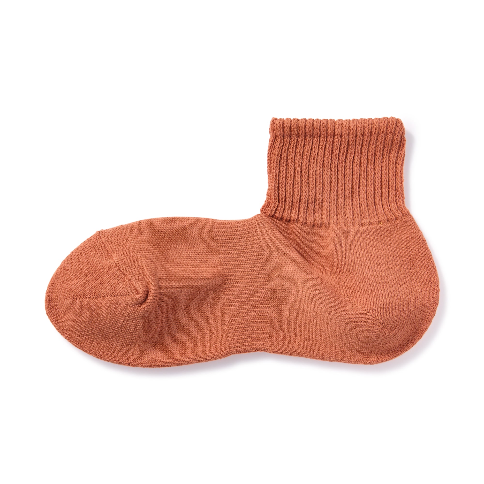 足なり直角　パイル編み　厚手ショート丈靴下（無地／紳士）