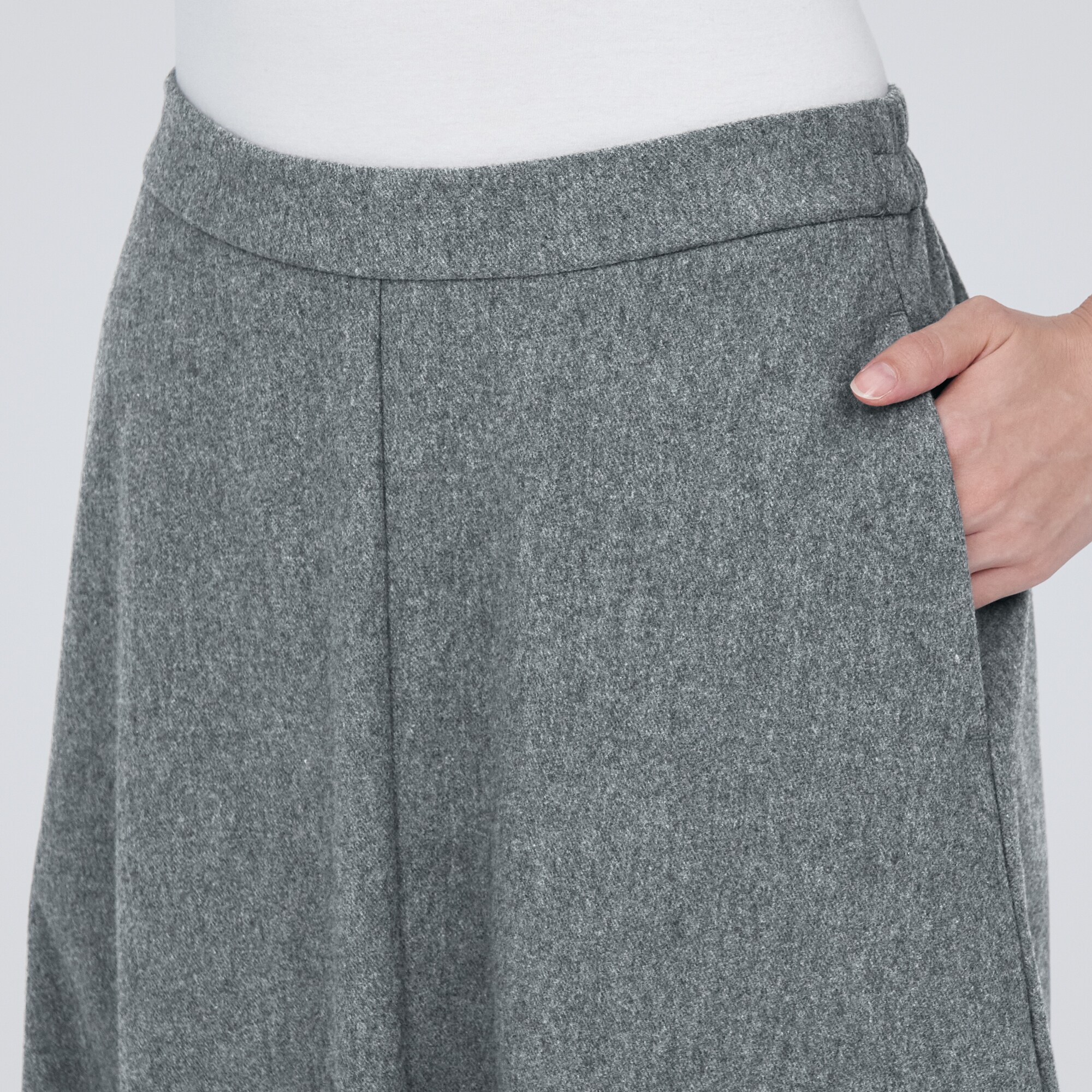 ストレッチ起毛フレアスカート