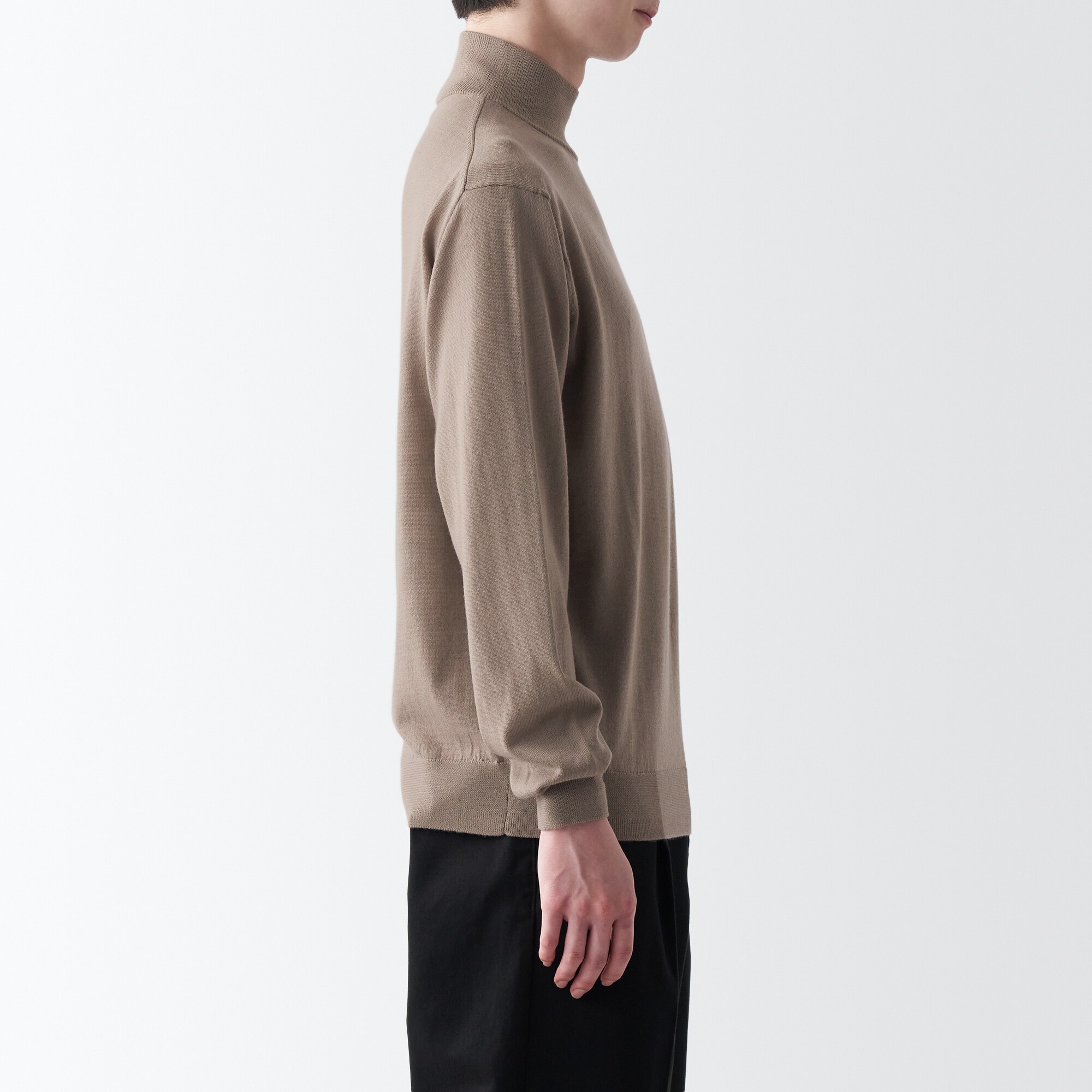 洗えるウールハイゲージハイネックセーター