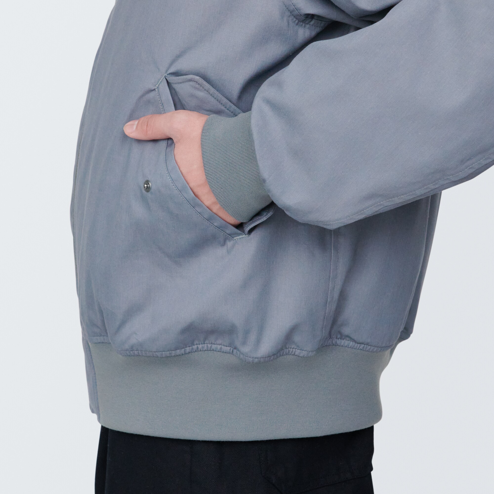 紳士　木の実から作ったカポック混中わた　ブルゾン