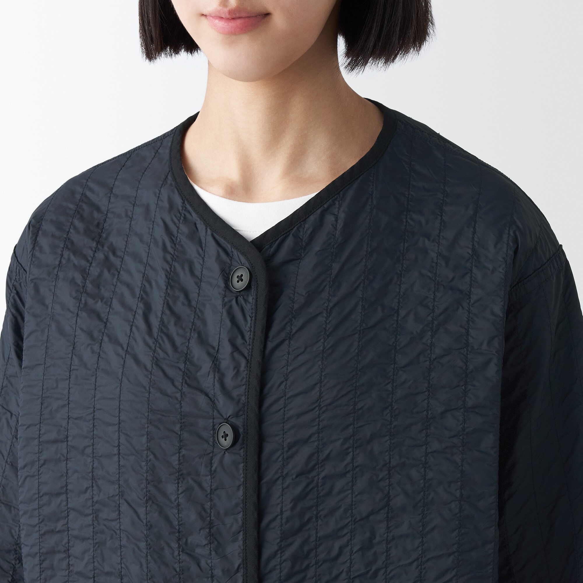 リバーシブルキルトコート