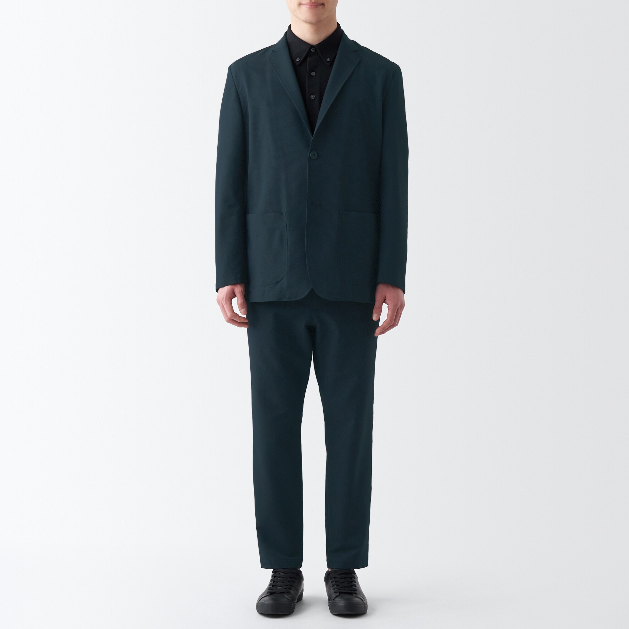 【セットアップ可能】風を通すストレッチサッカーノータックパンツ