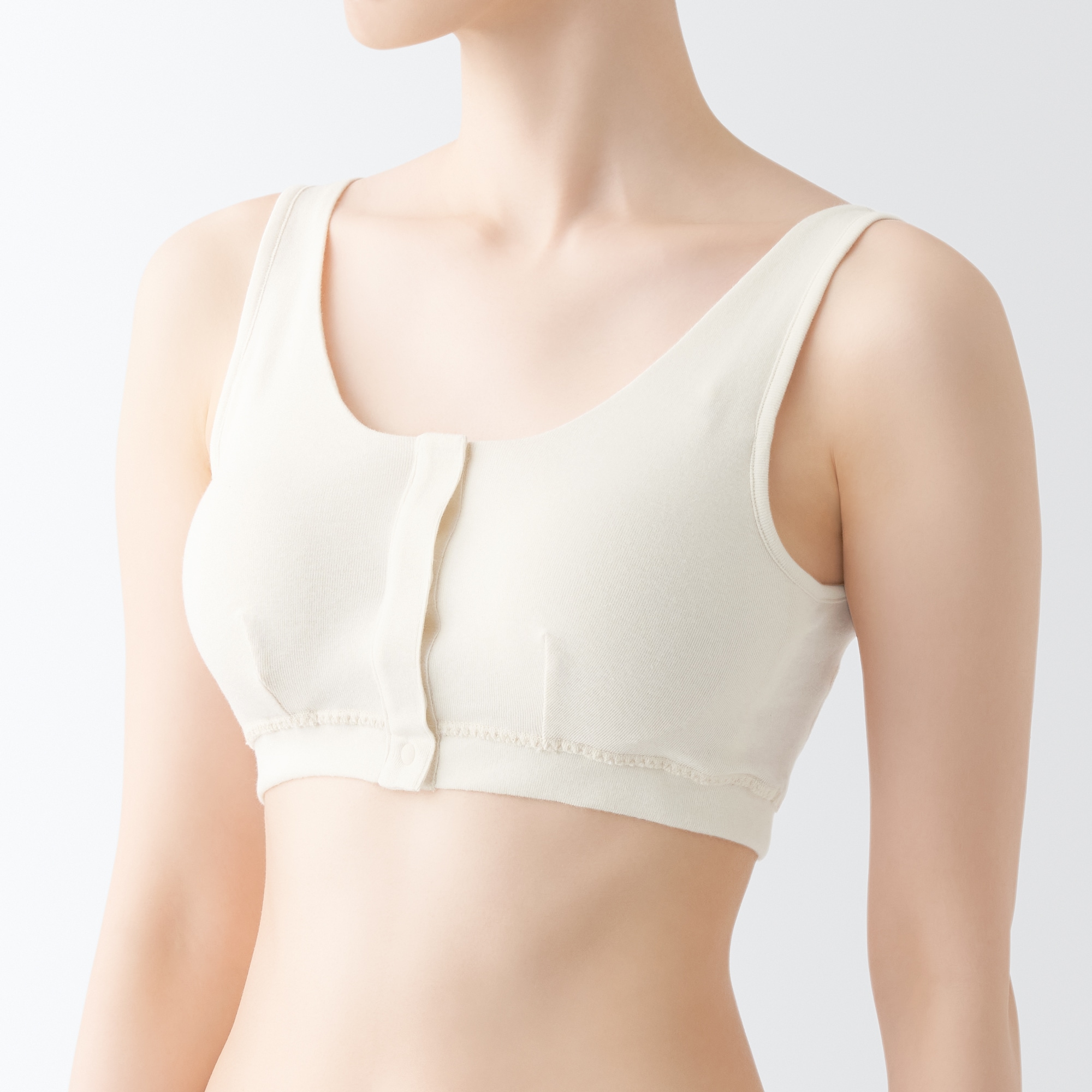 無染色前開きブラジャー