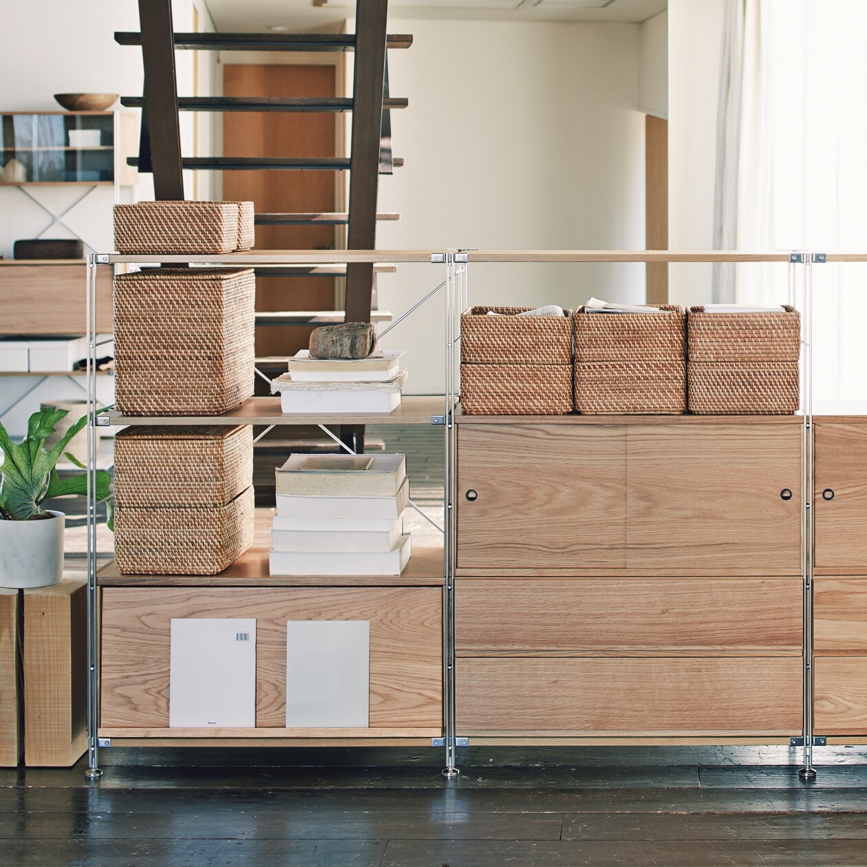 ステンレスユニットシェルフ・ステンレス追加用帆立・中