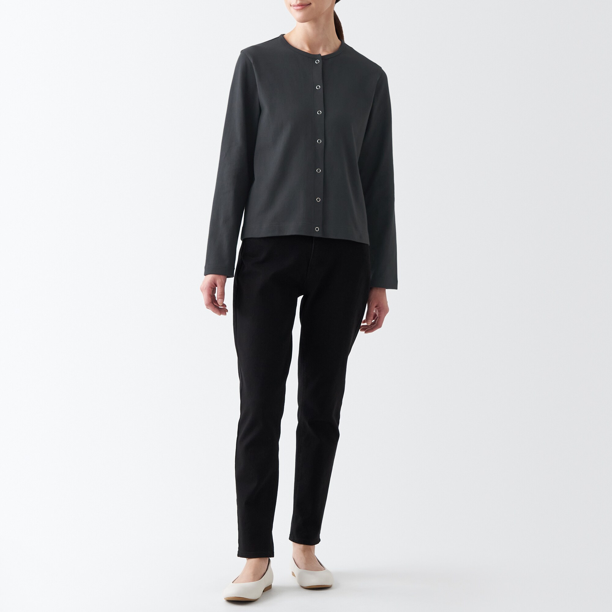 太番手カーディガン